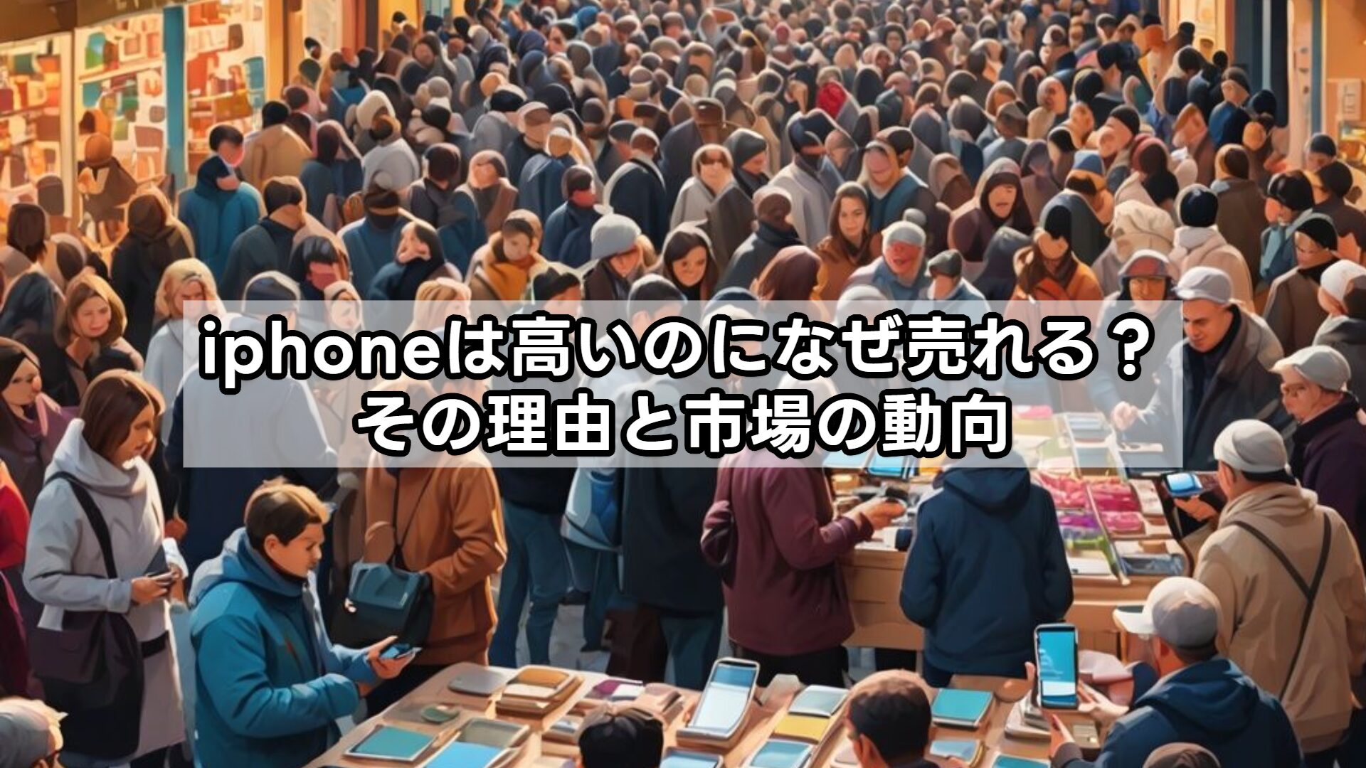 iphoneは高いのになぜ売れる？その理由と市場の動向