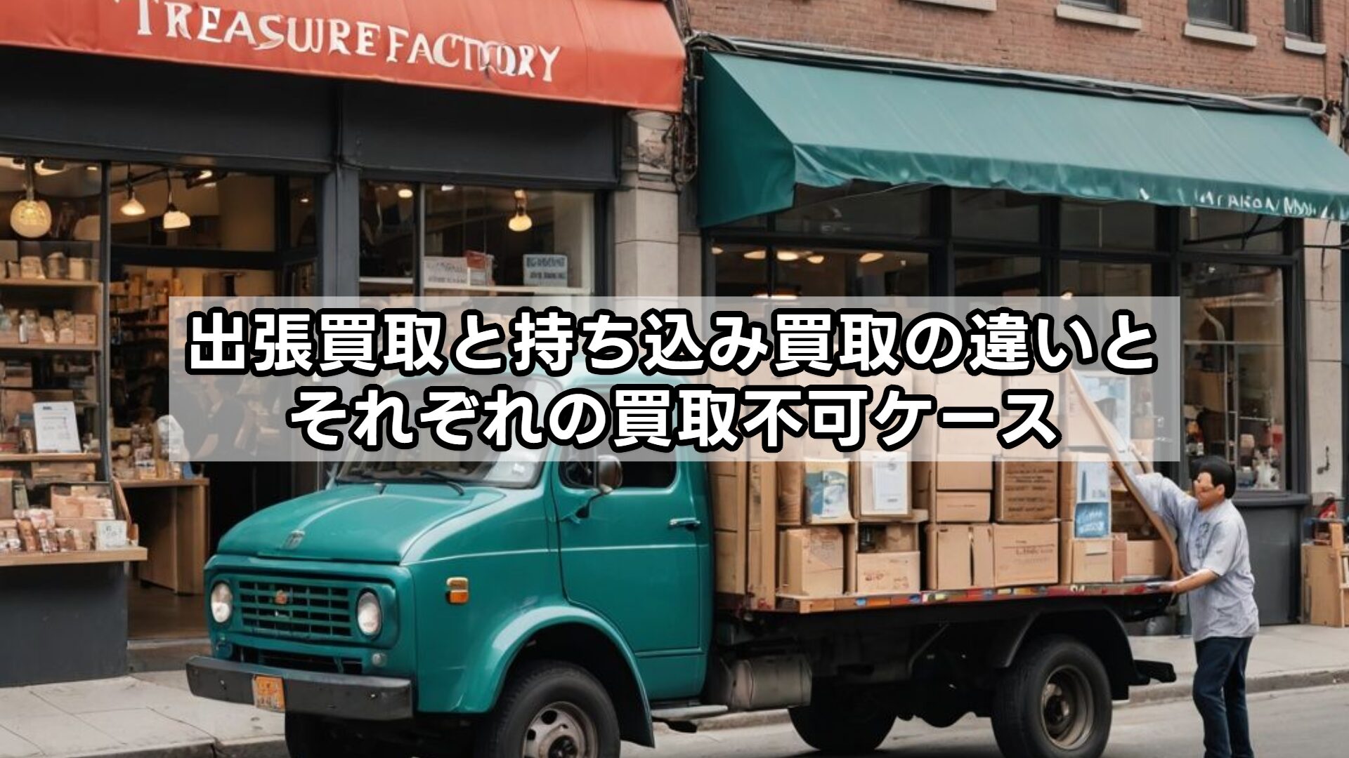 出張買取と持ち込み買取の違いと、それぞれの買取不可ケース