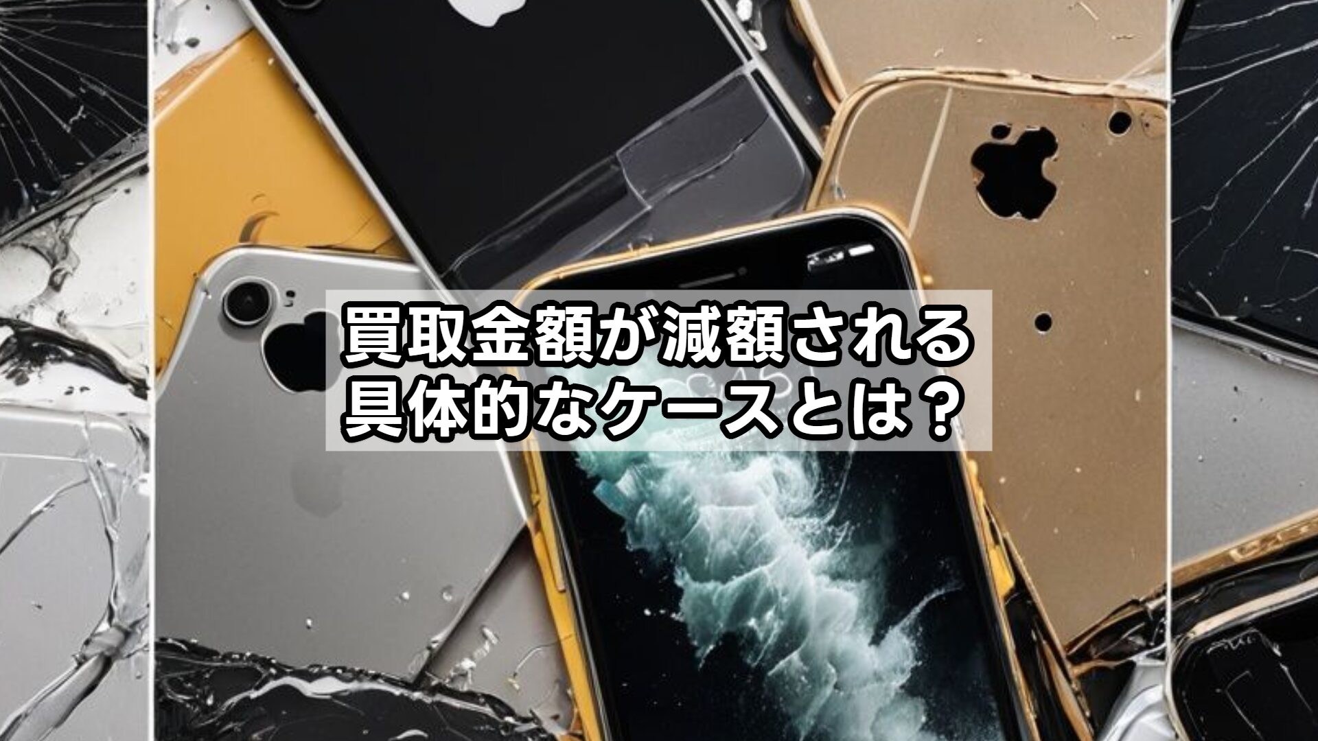 買取金額が減額される具体的なケースとは？