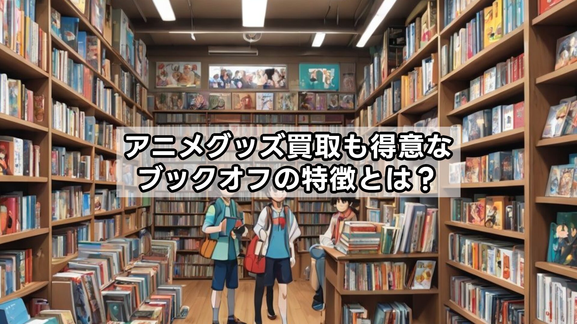 アニメグッズ買取も得意なブックオフの特徴とは？