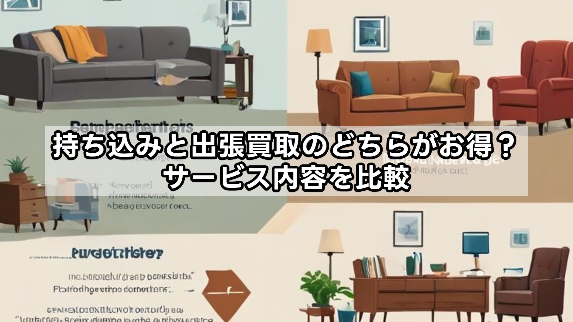 持ち込みと出張買取のどちらがお得？サービス内容を比較