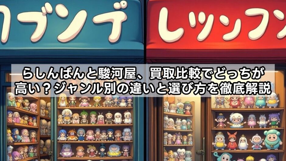 らしんばんと駿河屋、買取比較でどっちが高い？ジャンル別の違いと選び方を徹底解説