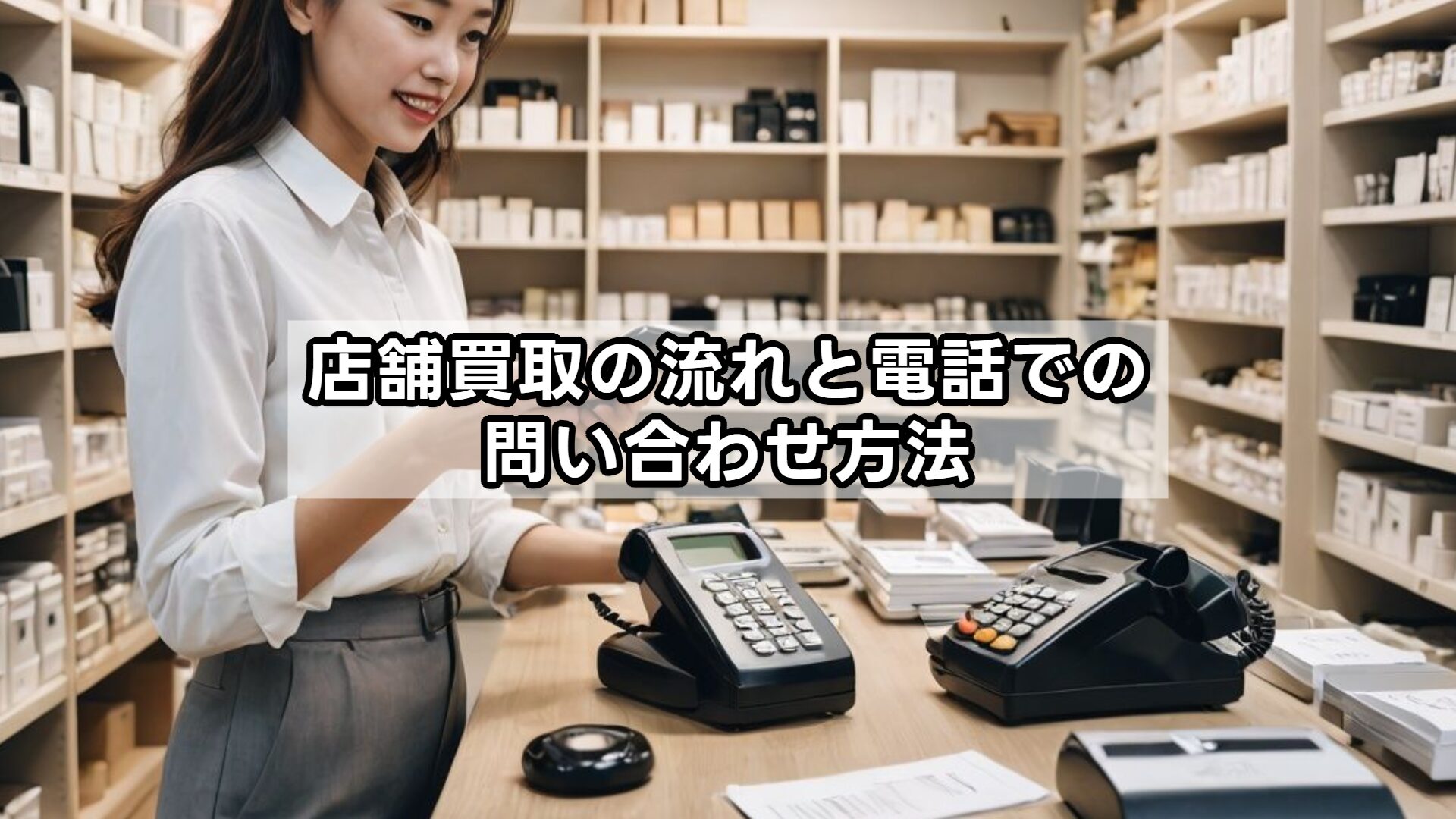 店舗買取の流れと電話での問い合わせ方法