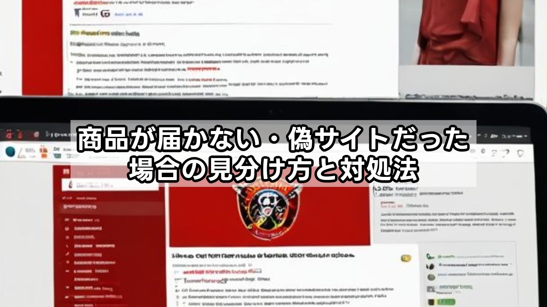 商品が届かない・偽サイトだった場合の見分け方と対処法