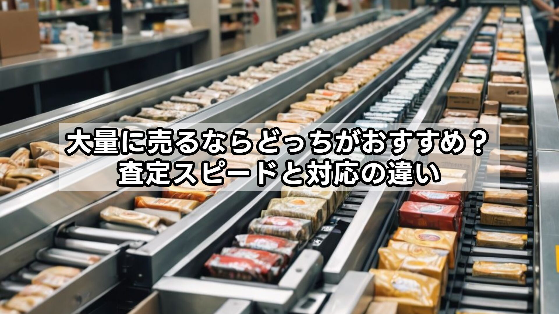 大量に売るならどっちがおすすめ？査定スピードと対応の違い