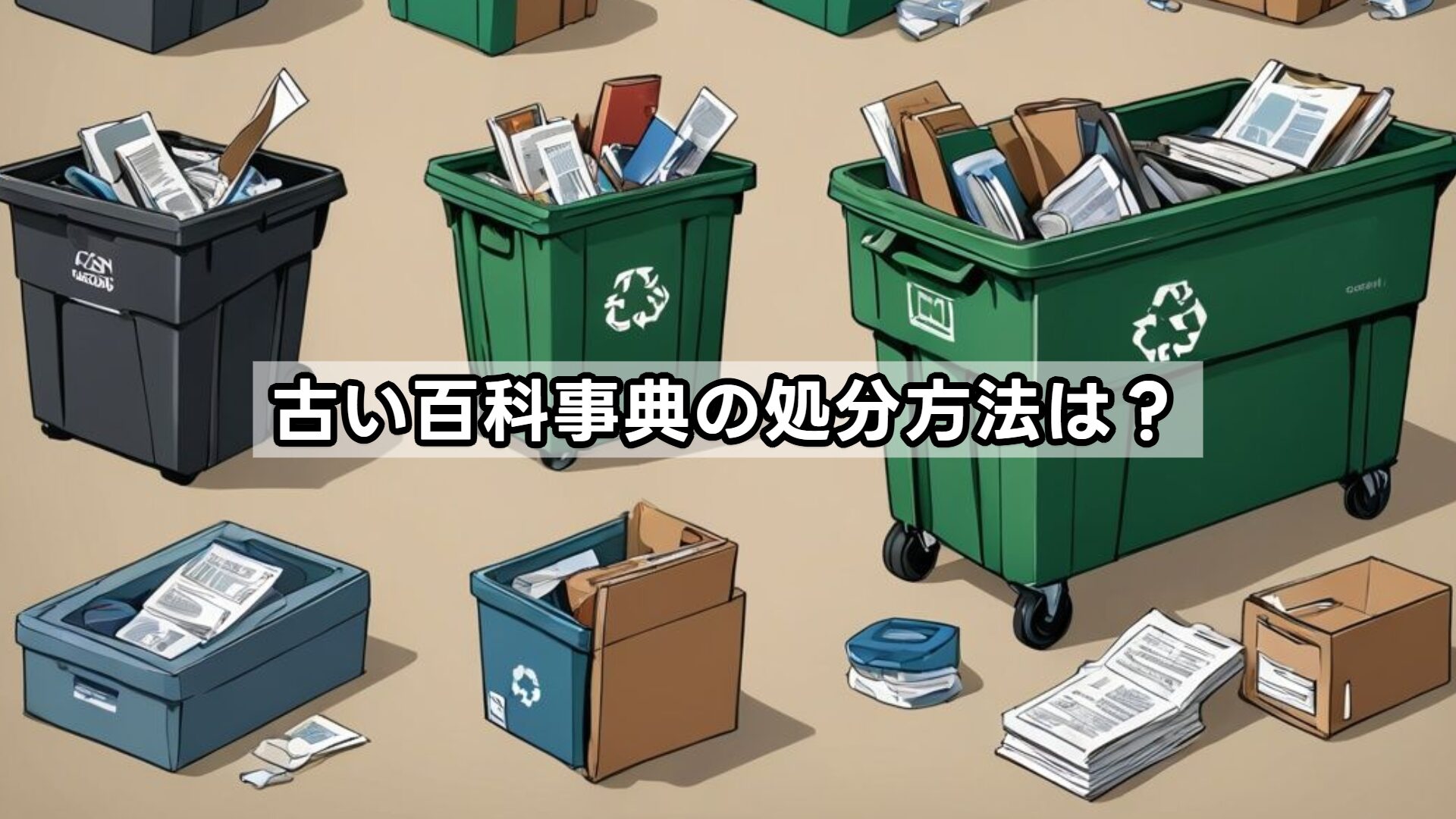 古い百科事典の処分方法は？