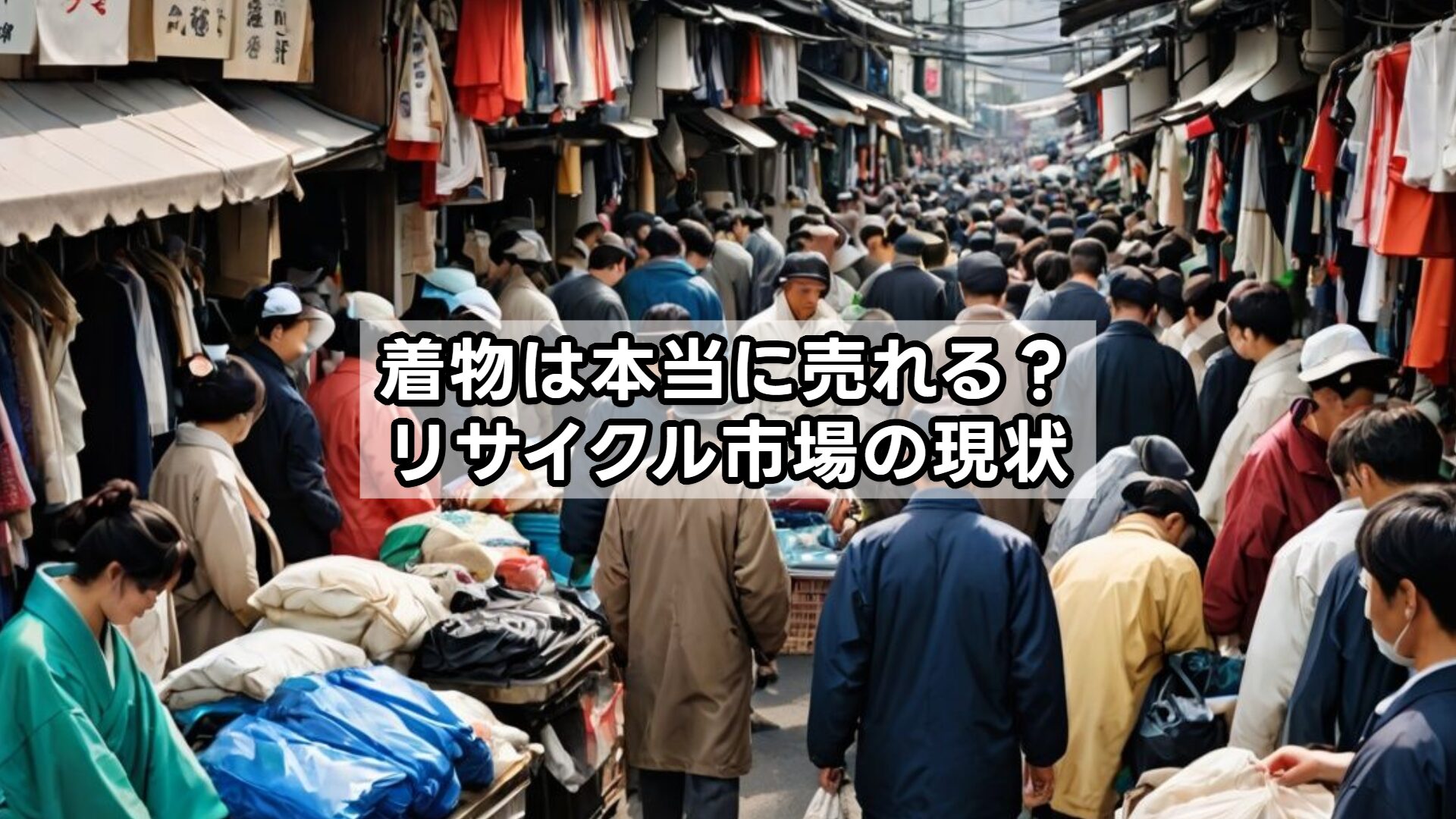 着物は本当に売れる?リサイクル市場の現状