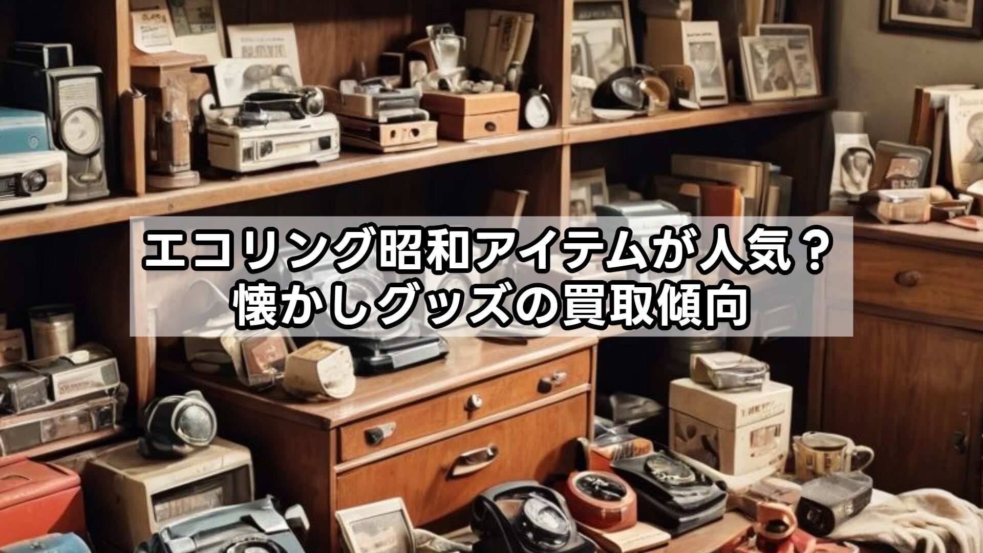 エコリング昭和アイテムが人気？懐かしグッズの買取傾向