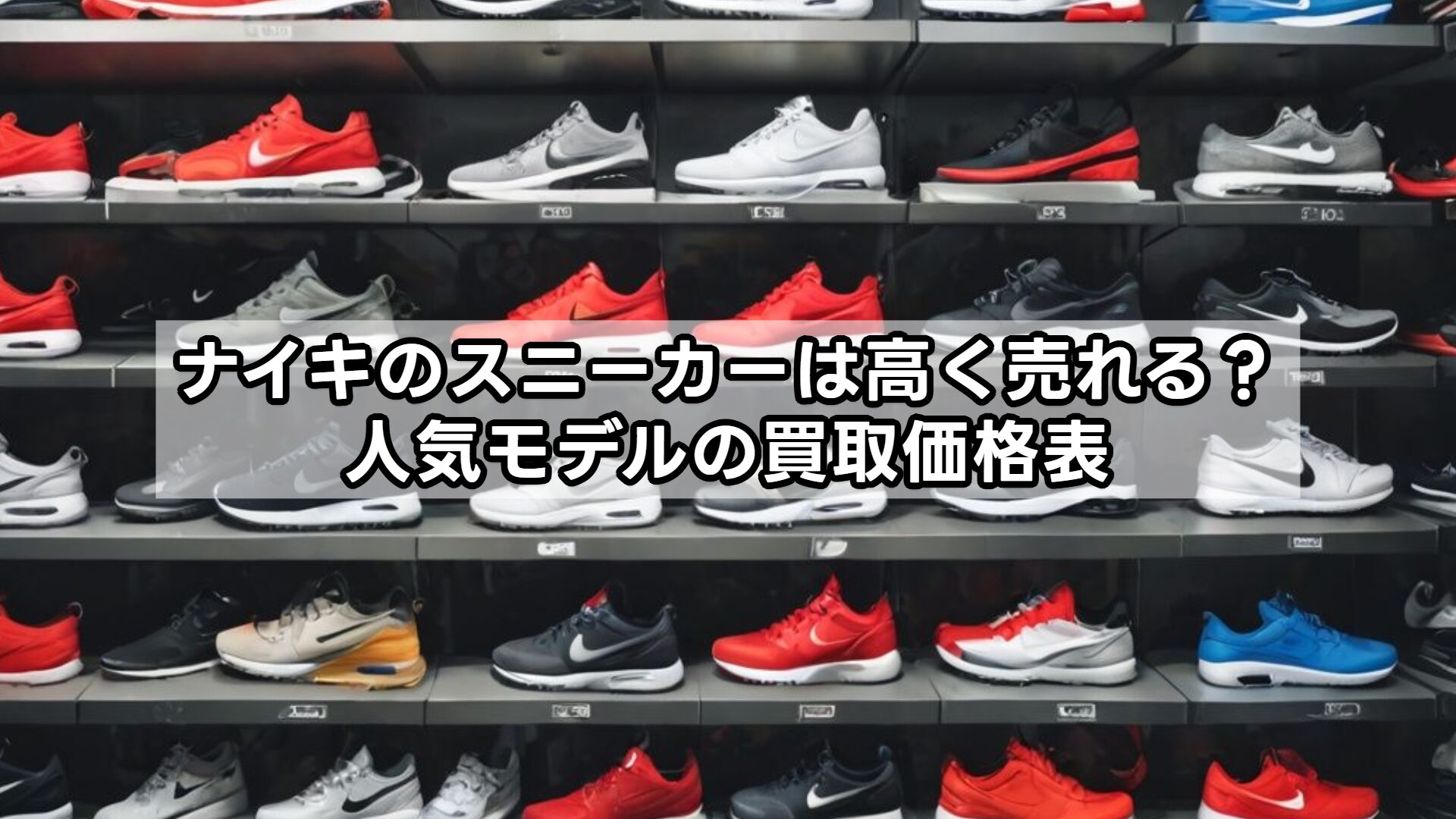 ナイキのスニーカーは高く売れる？人気モデルの買取価格表