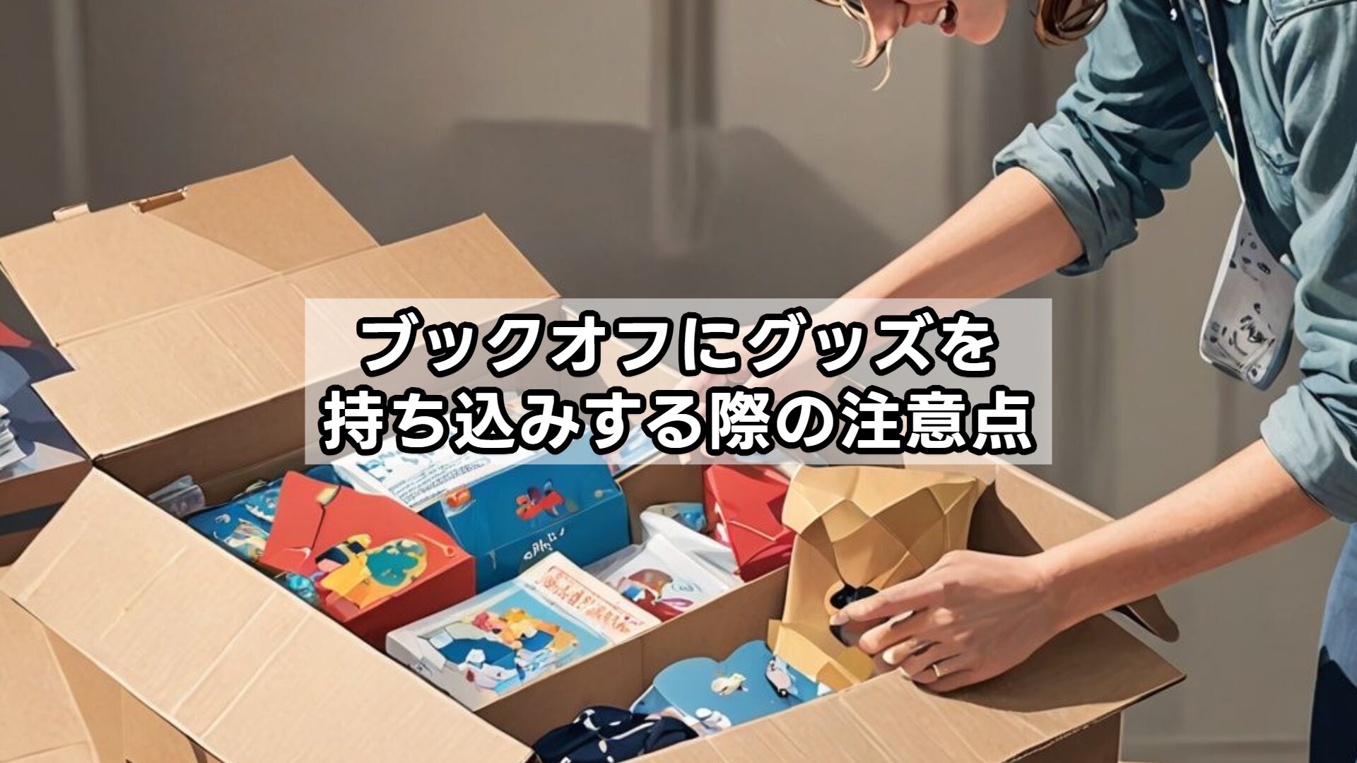 ブックオフにグッズを持ち込みする際の注意点