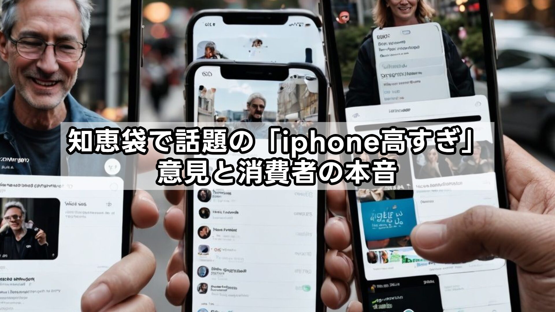 知恵袋で話題の「iphone高すぎ」意見と消費者の本音