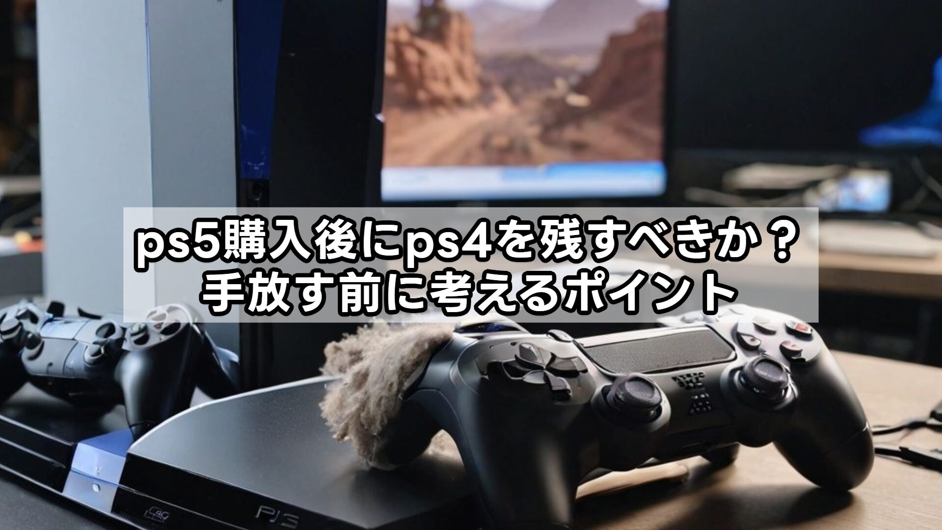 ps5購入後にps4を残すべきか?手放す前に考えるポイント
