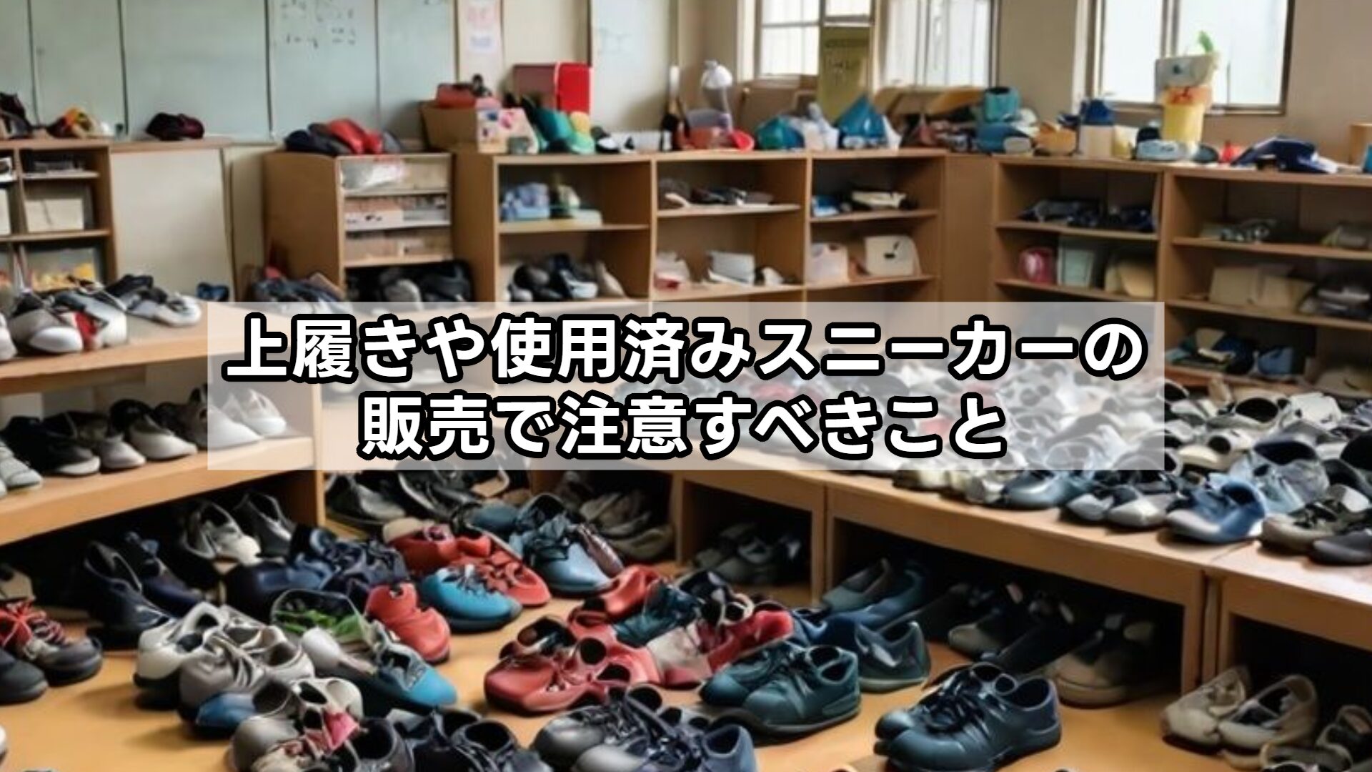 上履きや使用済みスニーカーの販売で注意すべきこと