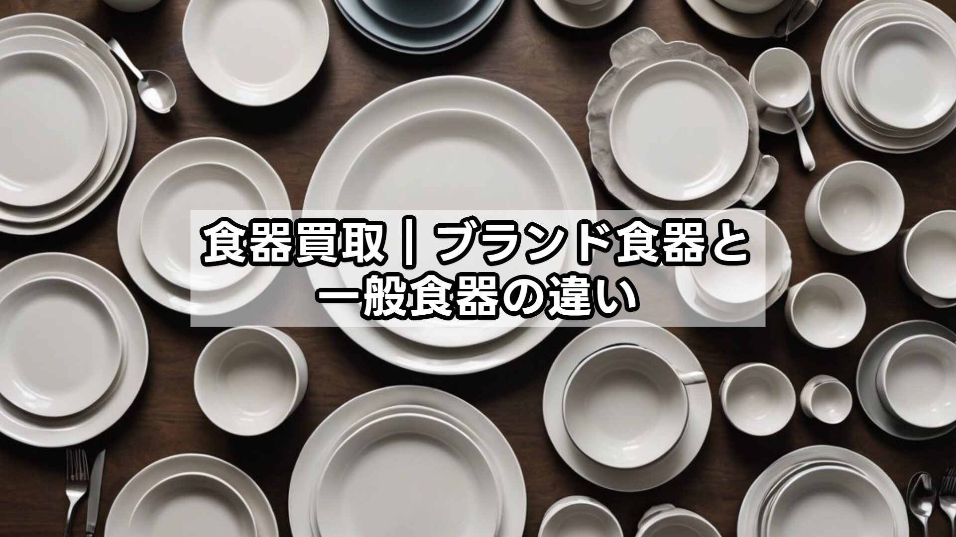 食器買取｜ブランド食器と一般食器の違い