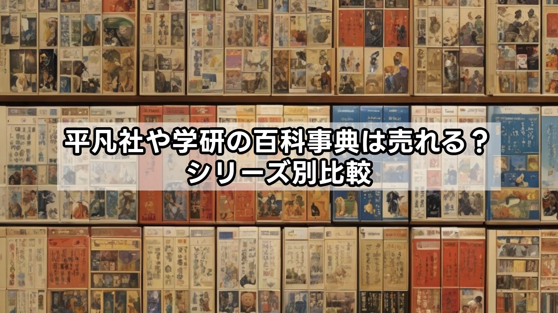 平凡社や学研の百科事典は売れる？シリーズ別比較