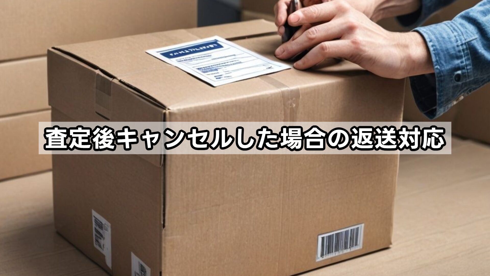査定後キャンセルした場合の返送対応