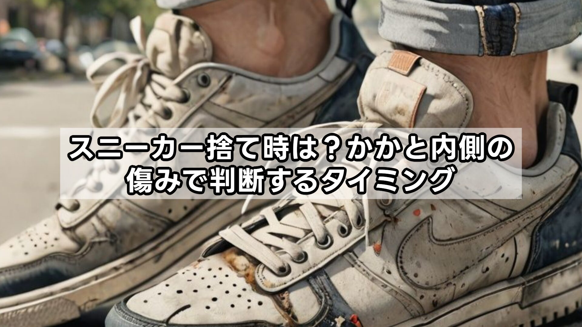 スニーカー捨て時は？かかと内側の傷みで判断するタイミング