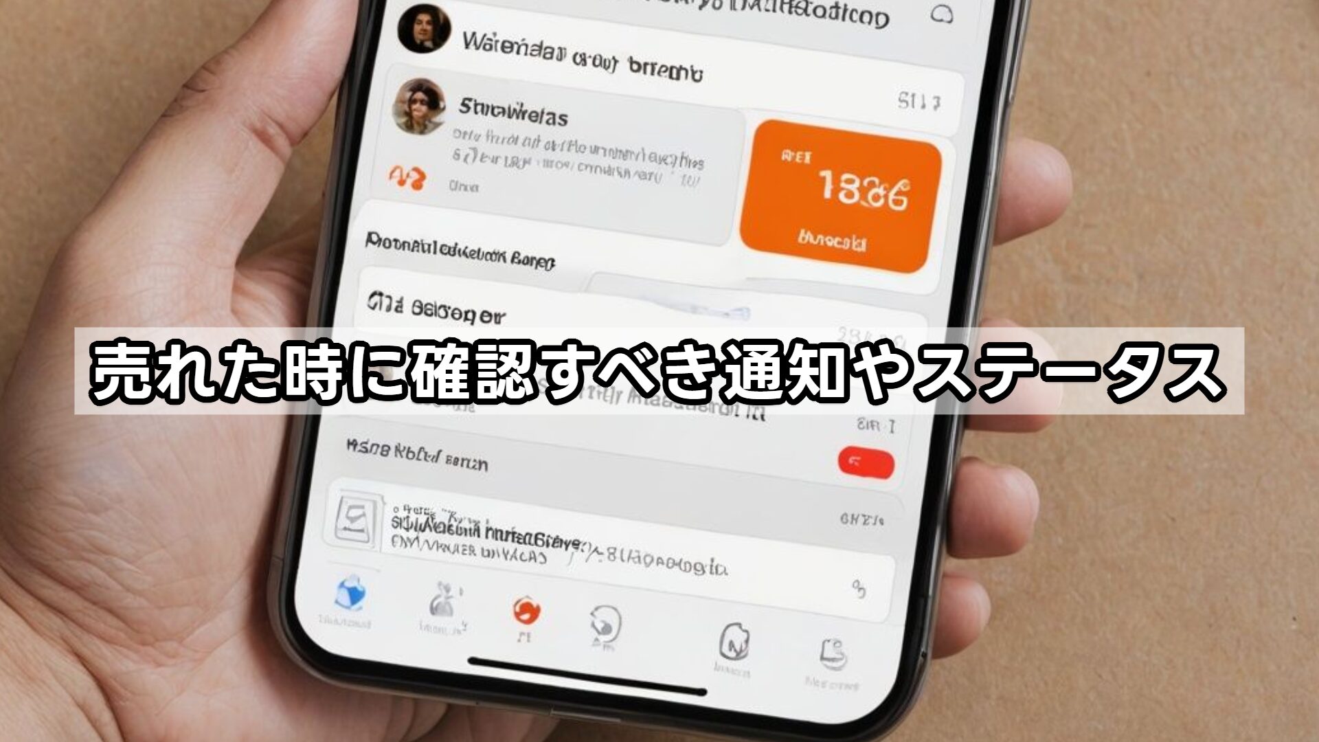 売れた時に確認すべき通知やステータス