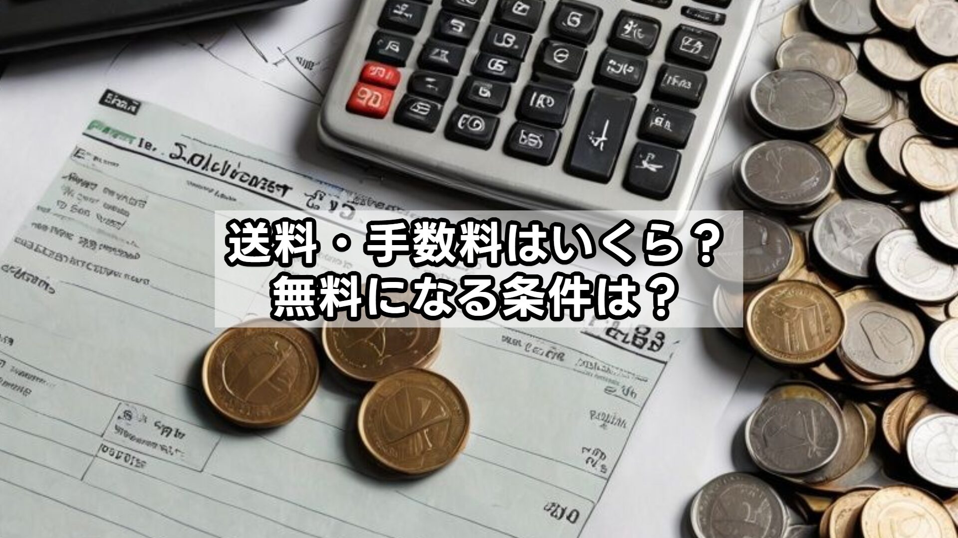 送料・手数料はいくら？無料になる条件は？