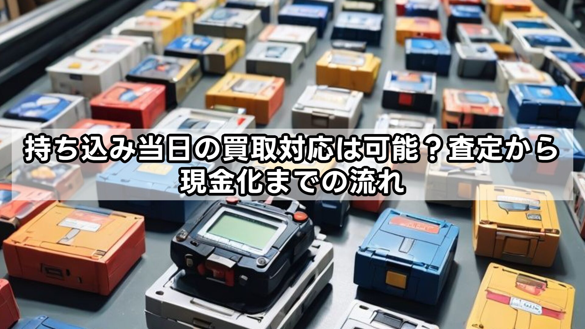 持ち込み当日の買取対応は可能？査定から現金化までの流れ
