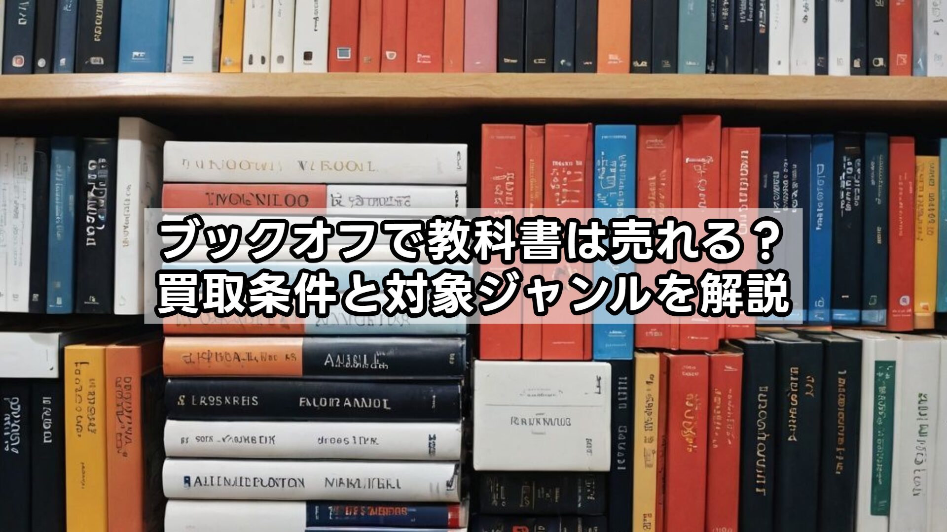 ブックオフで教科書は売れる?買取条件と対象ジャンルを解説