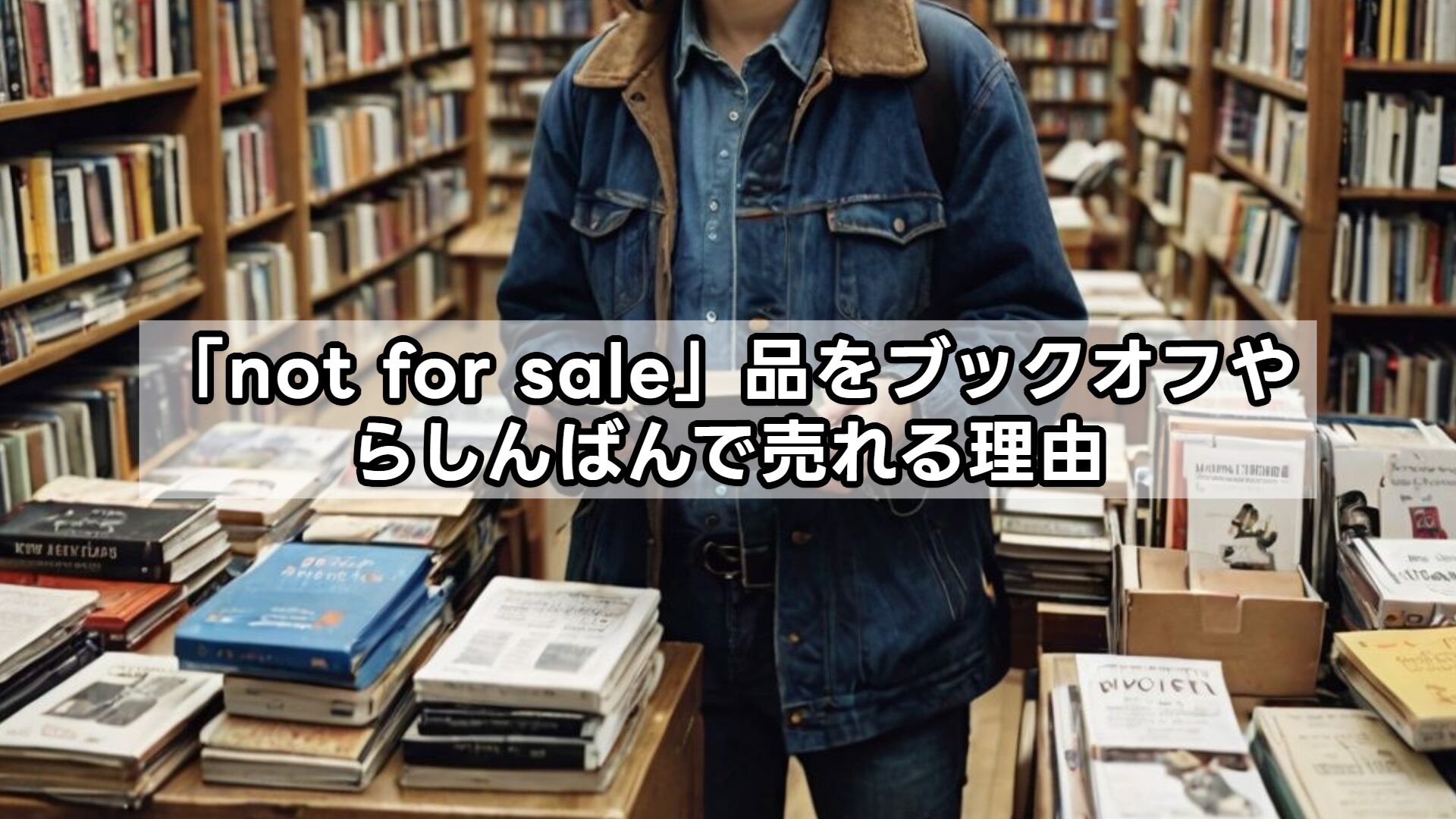 「not for sale」品をブックオフやらしんばんで売れる理由