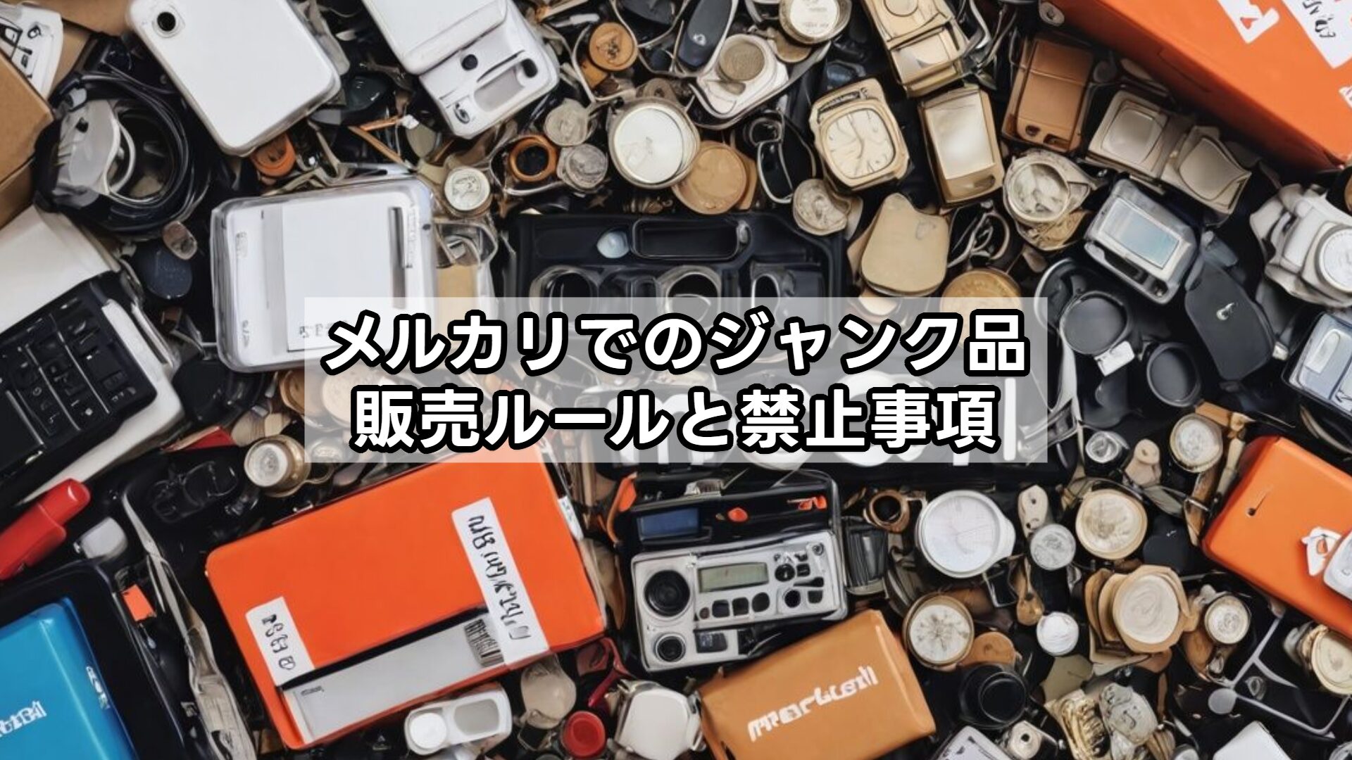 メルカリでのジャンク品販売ルールと禁止事項