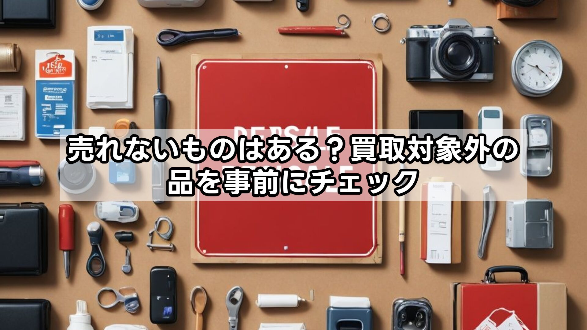 売れないものはある？買取対象外の品を事前にチェック