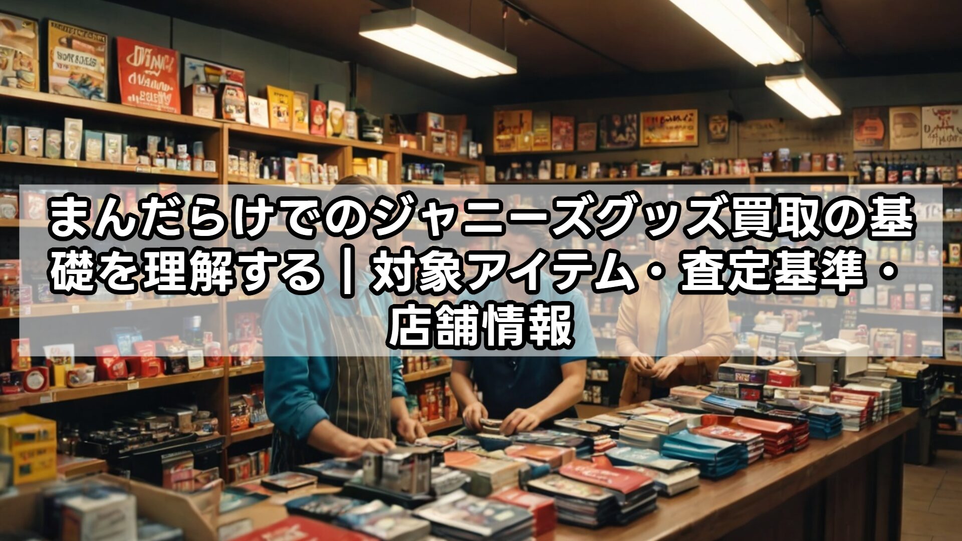まんだらけでのジャニーズグッズ買取の基礎を理解する|対象アイテム・査定基準・店舗情報