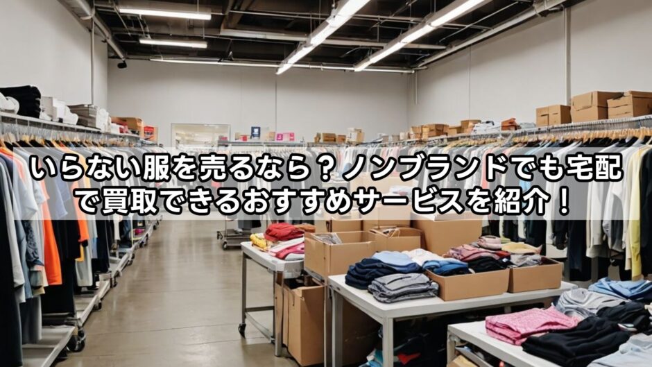 いらない服を売るなら？ノンブランドでも宅配で買取できるおすすめサービスを紹介！