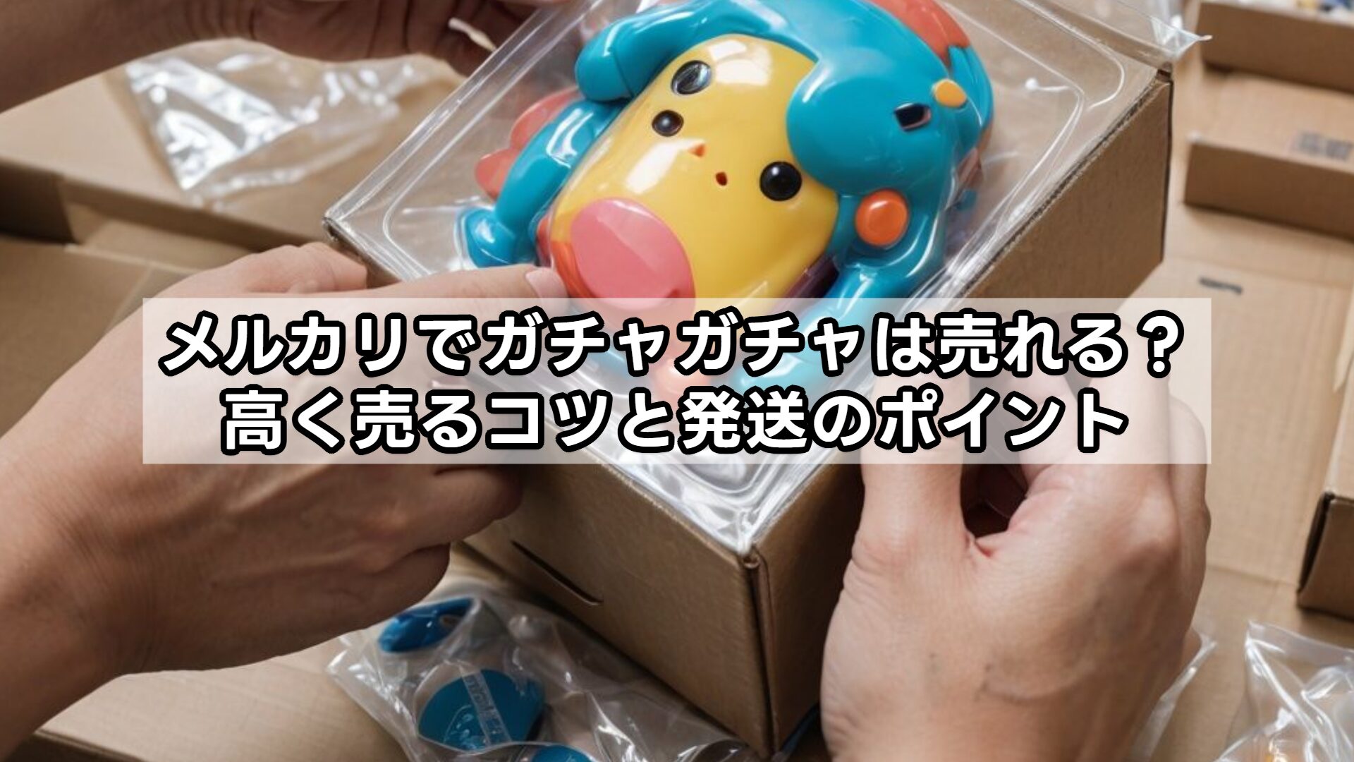 メルカリでガチャガチャは売れる?高く売るコツと発送のポイント