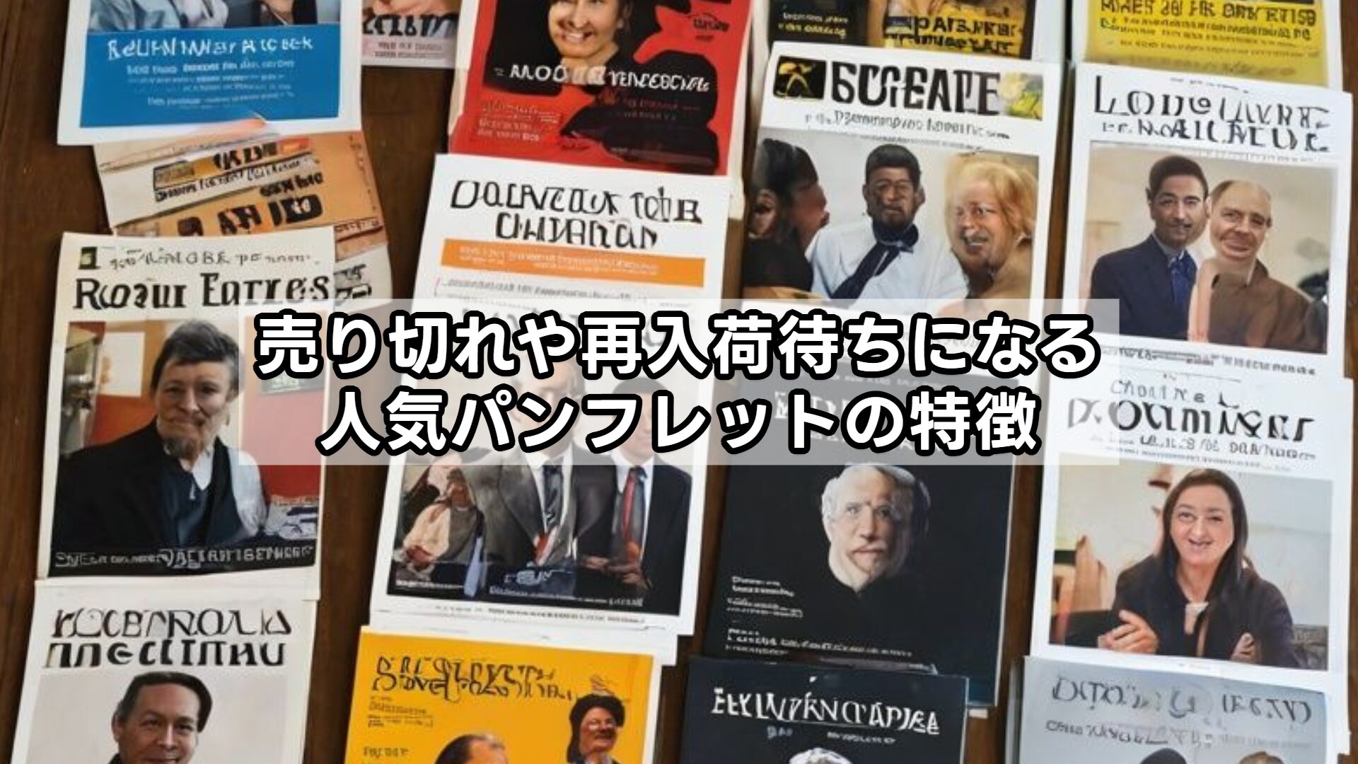 売り切れや再入荷待ちになる人気パンフレットの特徴
