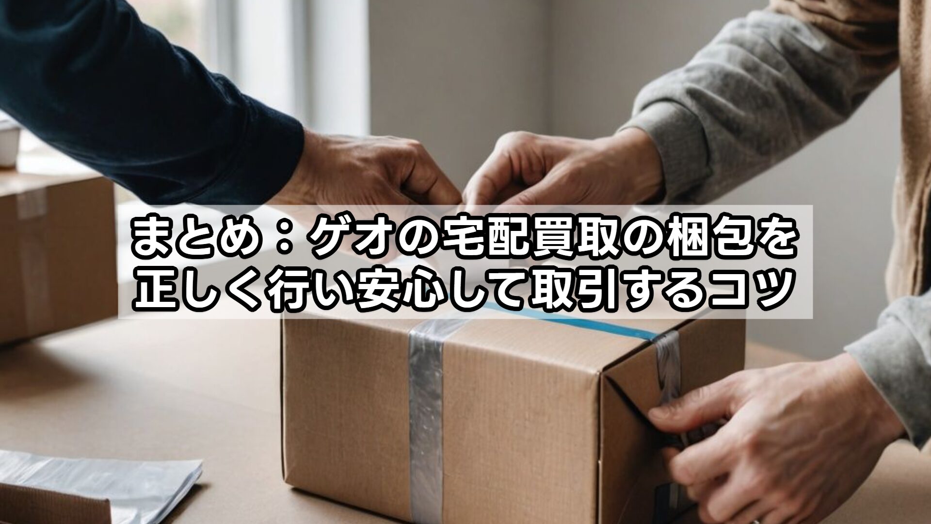 まとめ:ゲオの宅配買取の梱包を正しく行い安心して取引するコツ