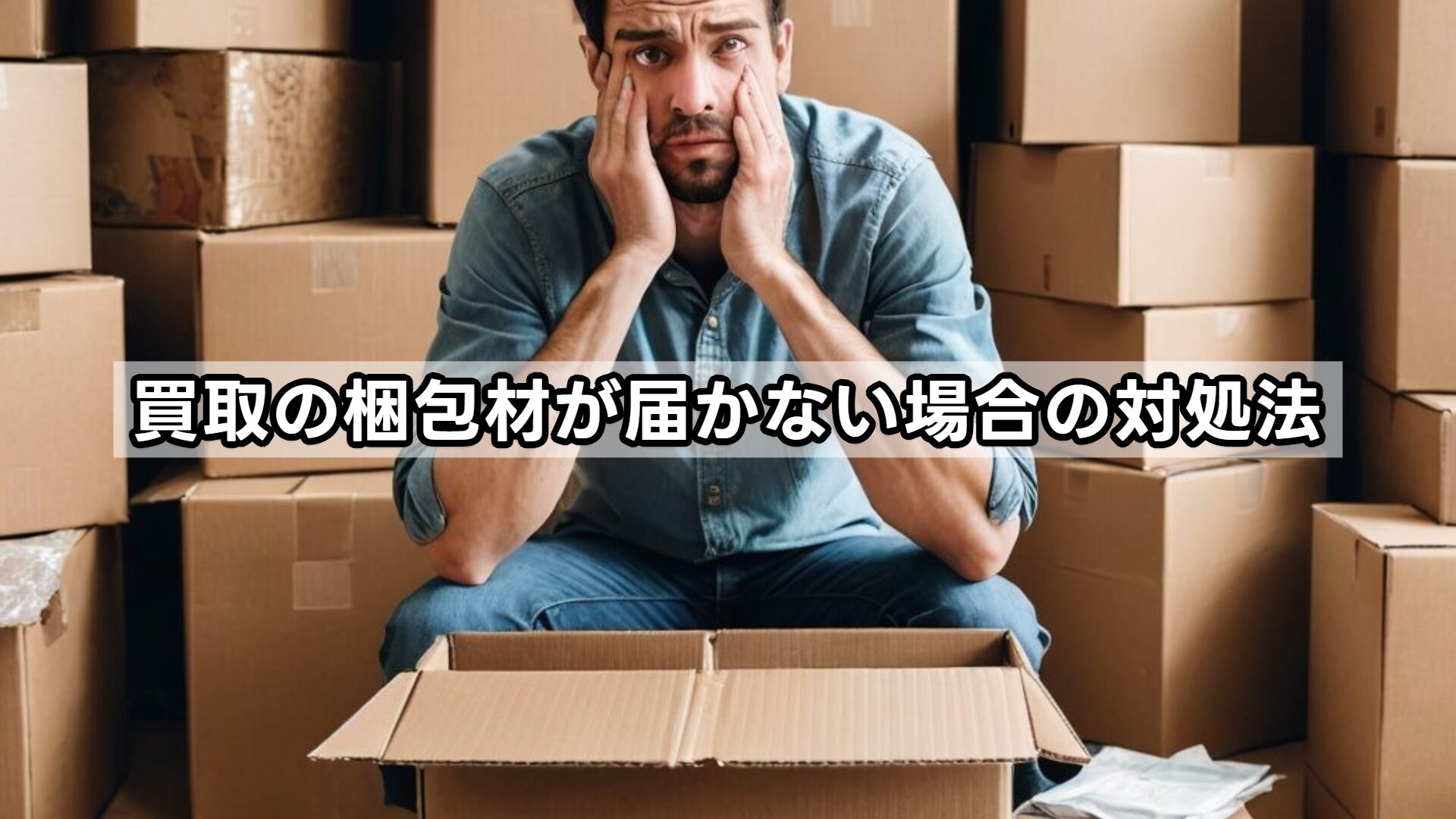 買取の梱包材が届かない場合の対処法