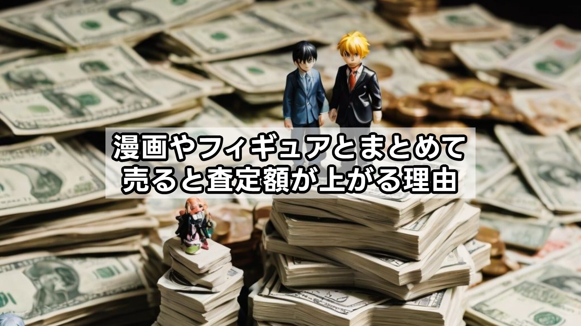 漫画やフィギュアとまとめて売ると査定額が上がる理由