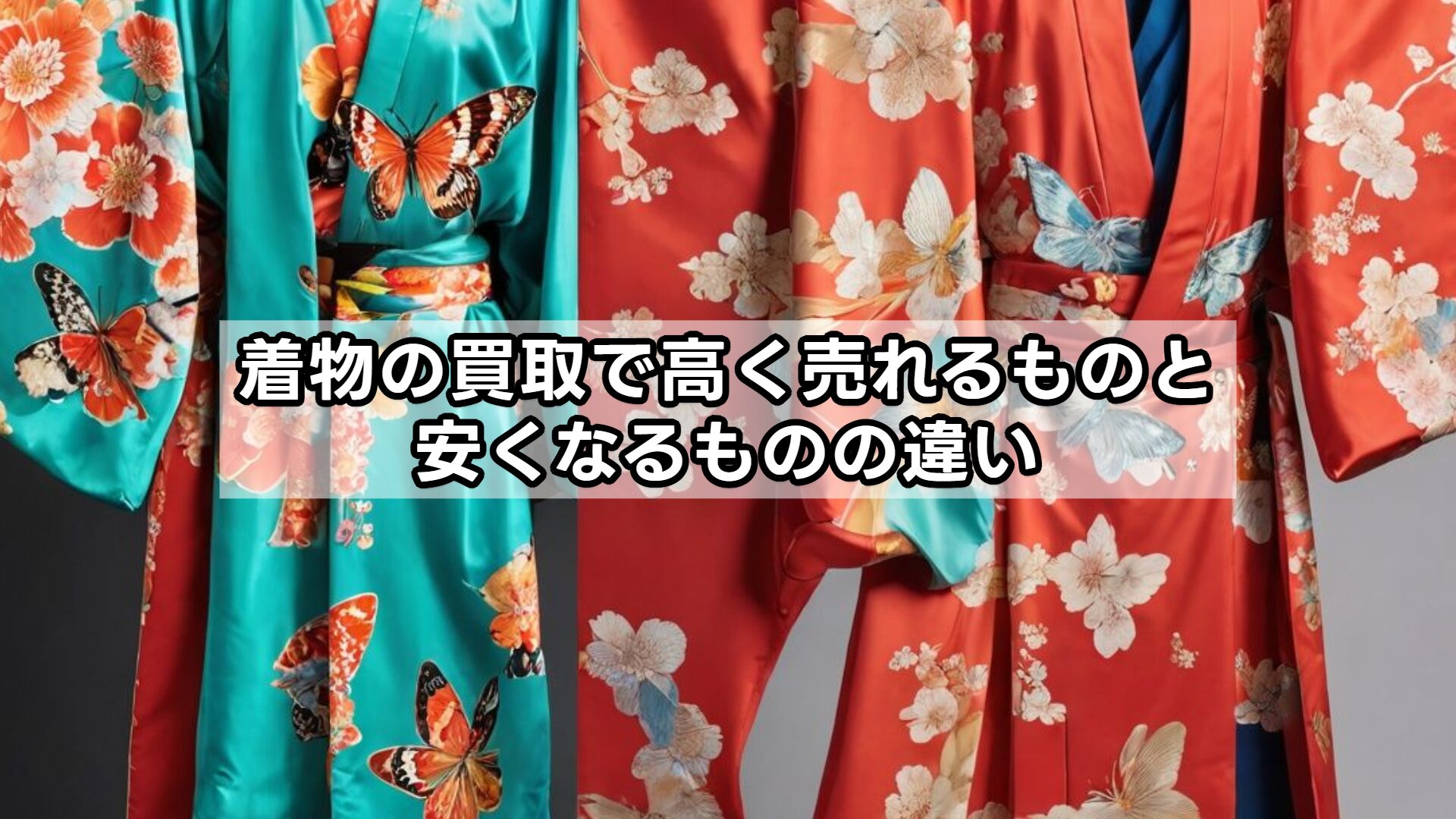 着物の買取で高く売れるものと安くなるものの違い