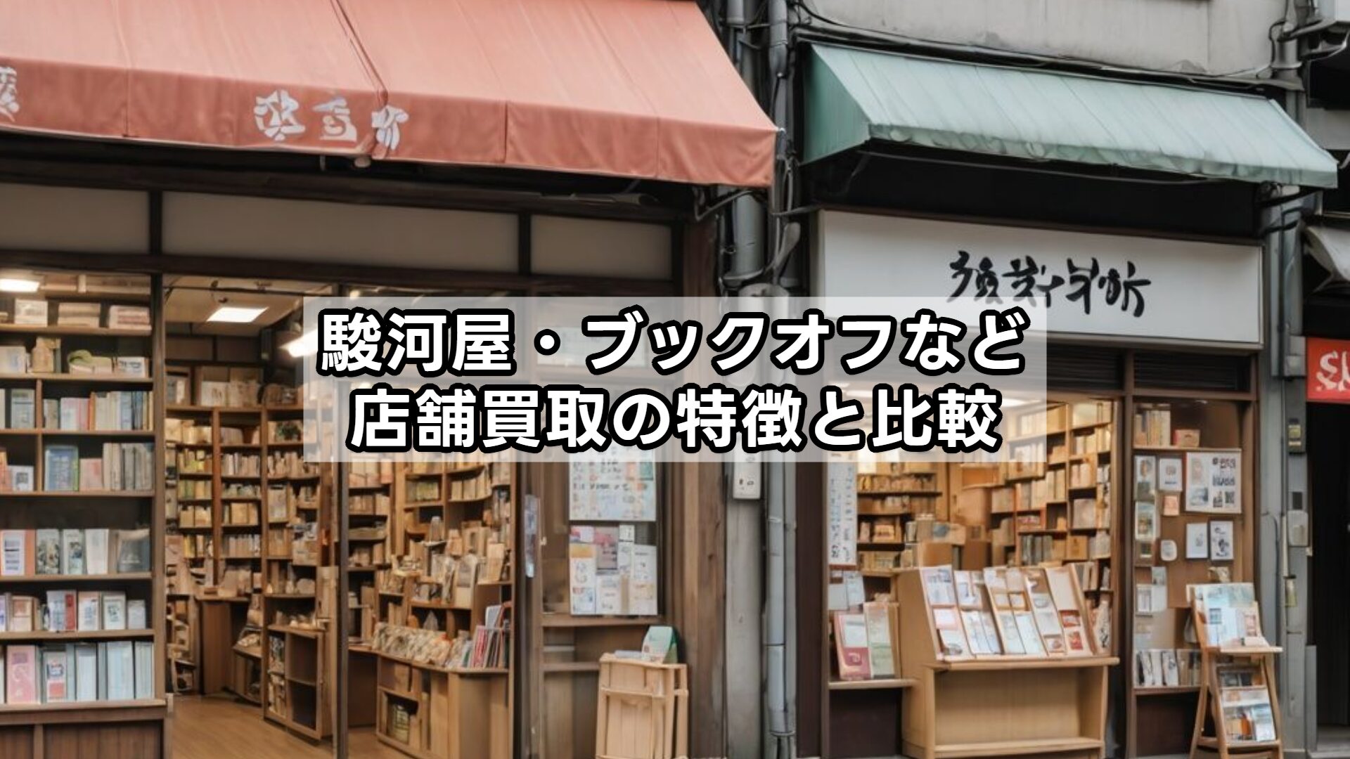 駿河屋・ブックオフなど店舗買取の特徴と比較