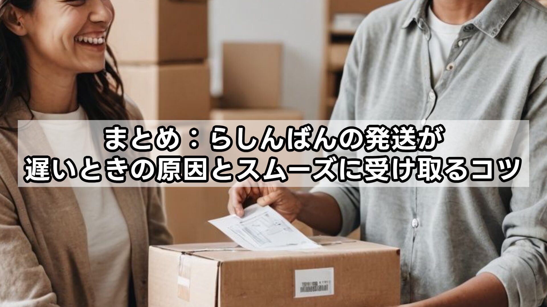 まとめ：らしんばんの発送が遅いときの原因とスムーズに受け取るコツ