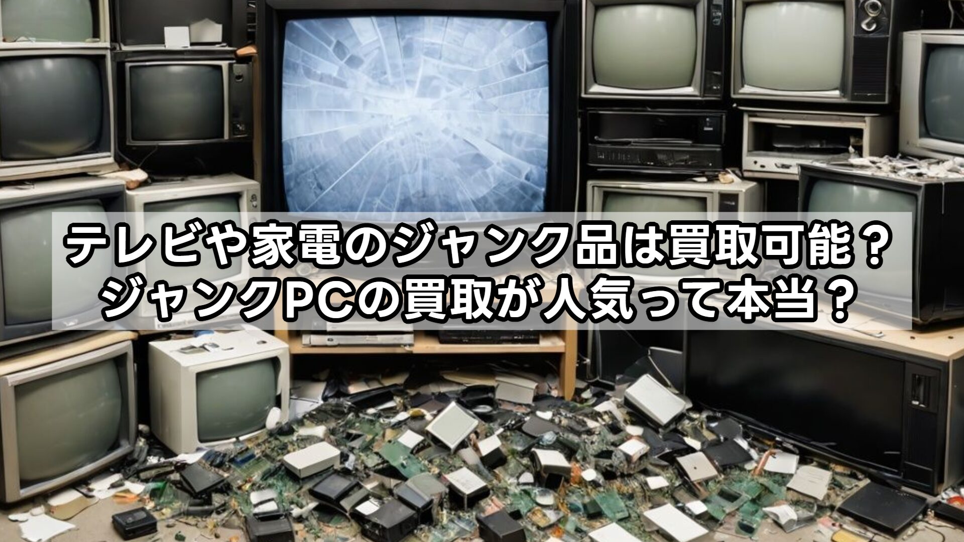 テレビや家電のジャンク品は買取可能?ジャンクPCの買取が人気って本当?