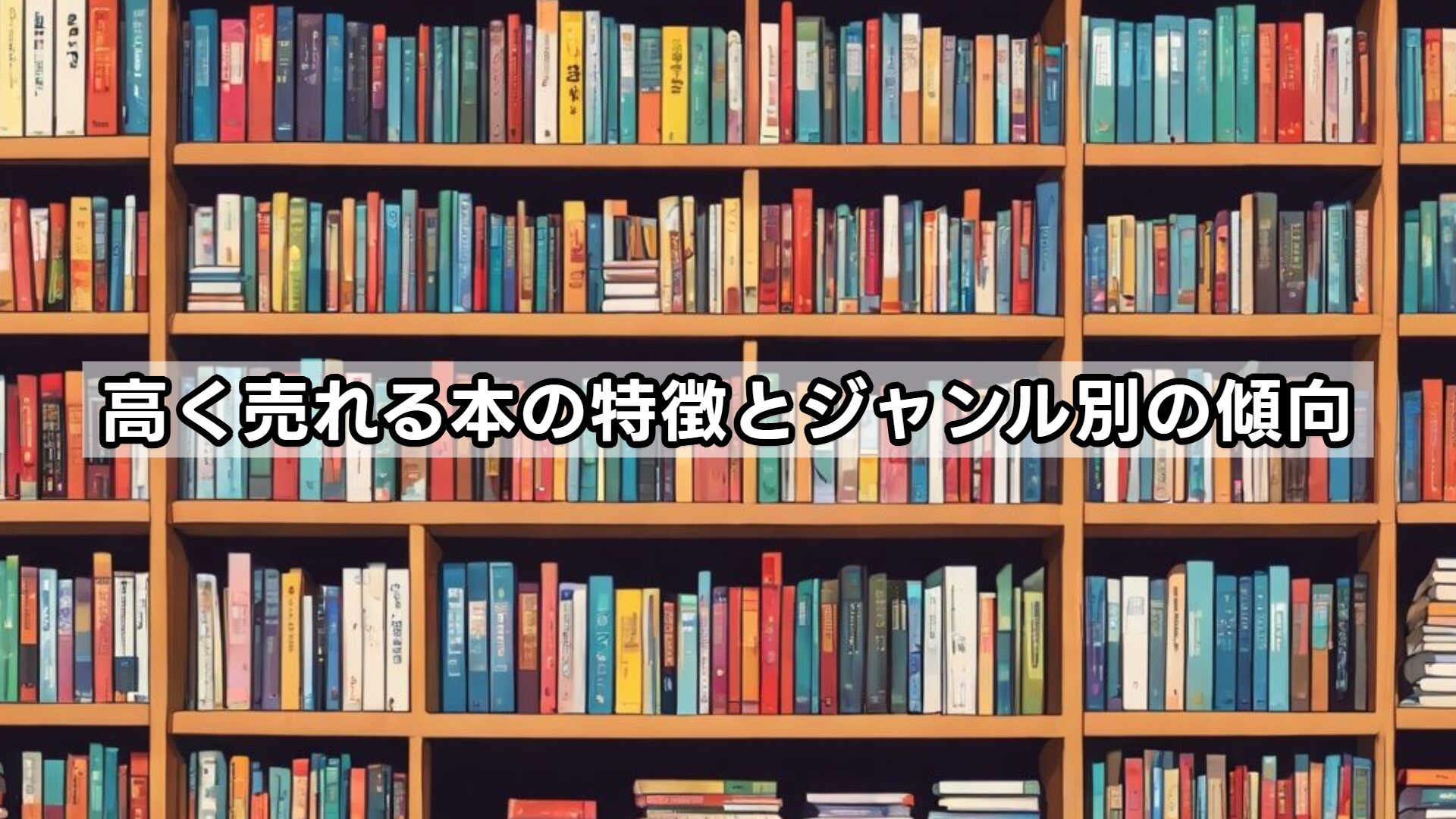 高く売れる本の特徴とジャンル別の傾向