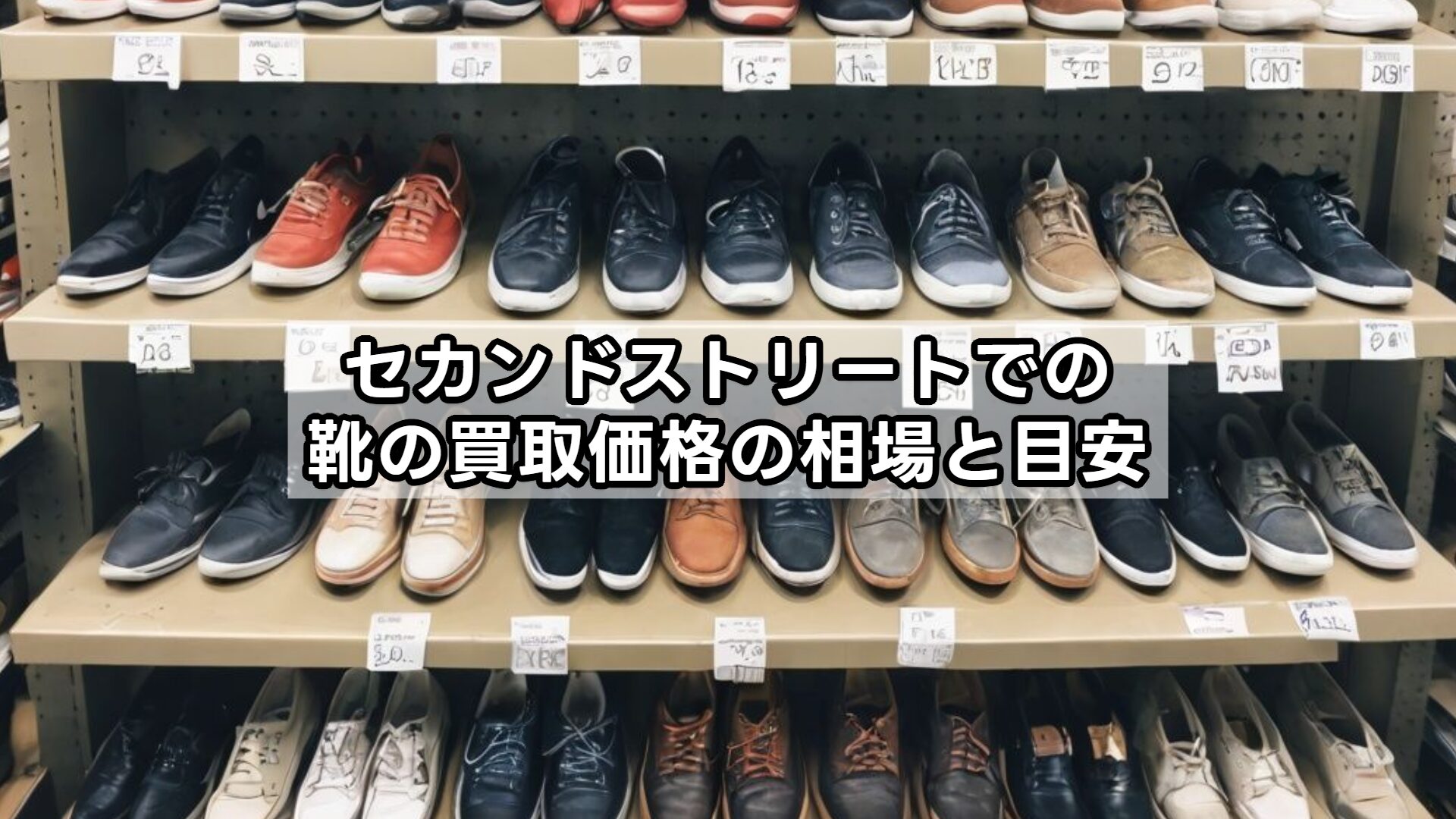 セカンドストリートでの靴の買取価格の相場と目安