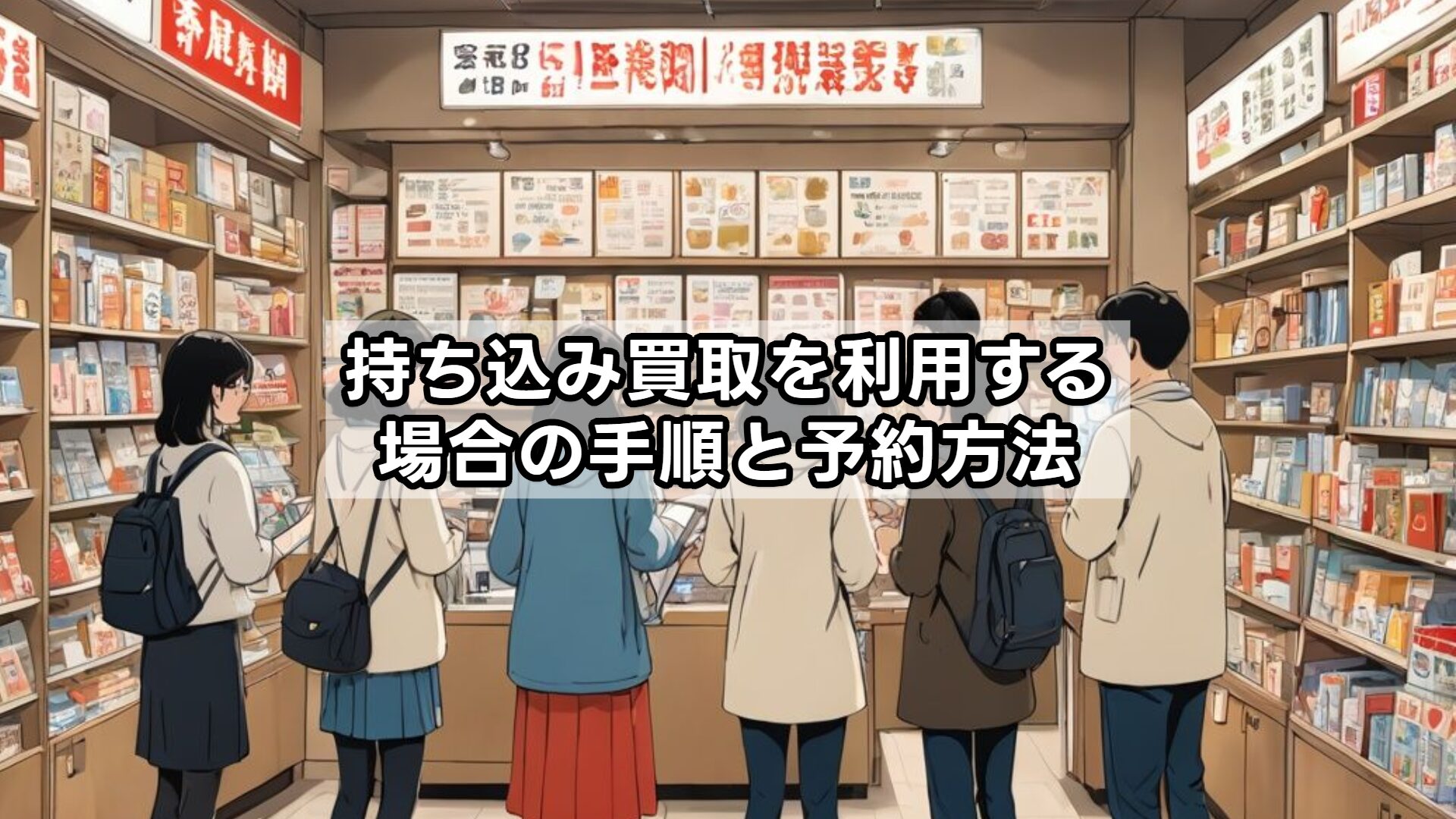 持ち込み買取を利用する場合の手順と予約方法