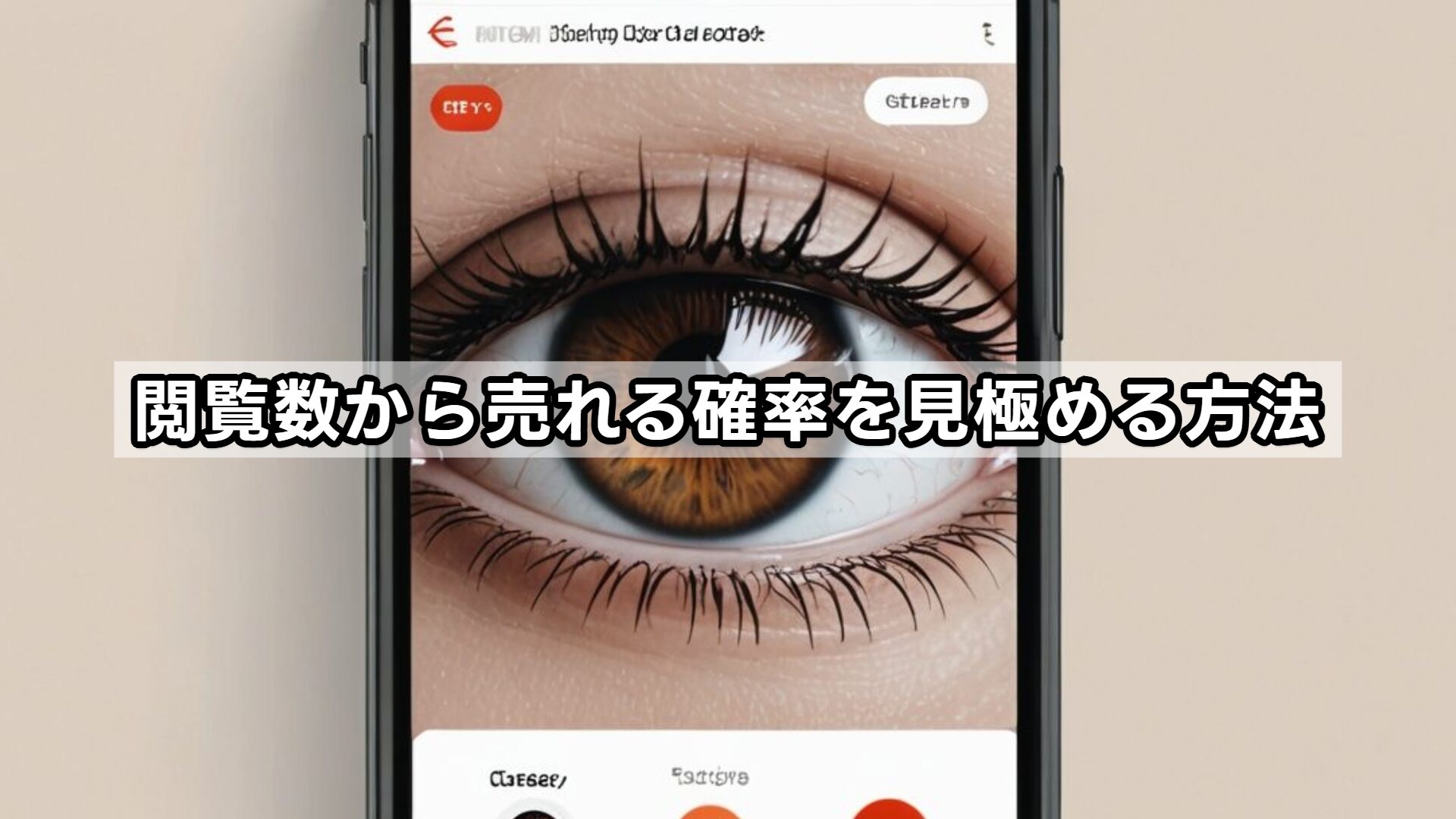 閲覧数から売れる確率を見極める方法