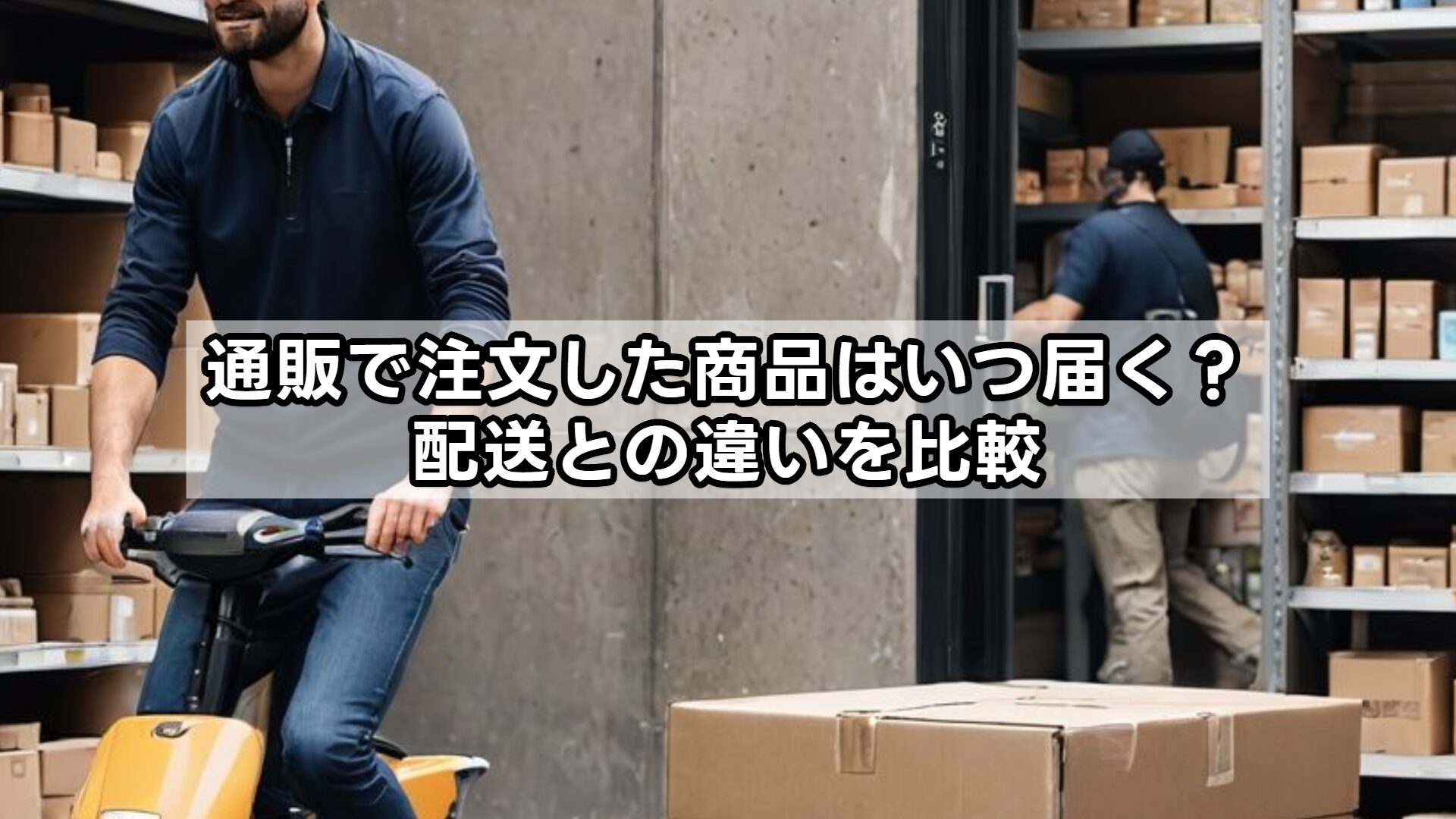 通販で注文した商品はいつ届く？配送との違いを比較