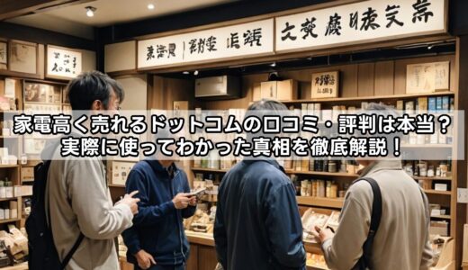 家電も高く売れるドットコムで本当に高く売れる？口コミ・評判・実際の査定結果を徹底検証！