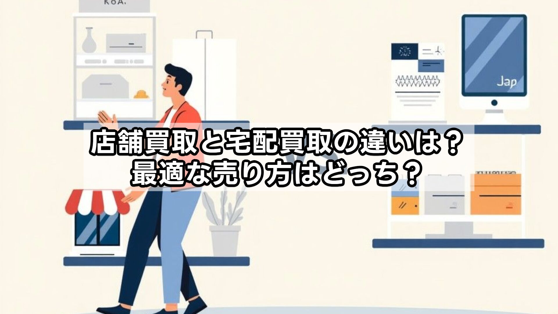 店舗買取と宅配買取の違いは?最適な売り方はどっち?