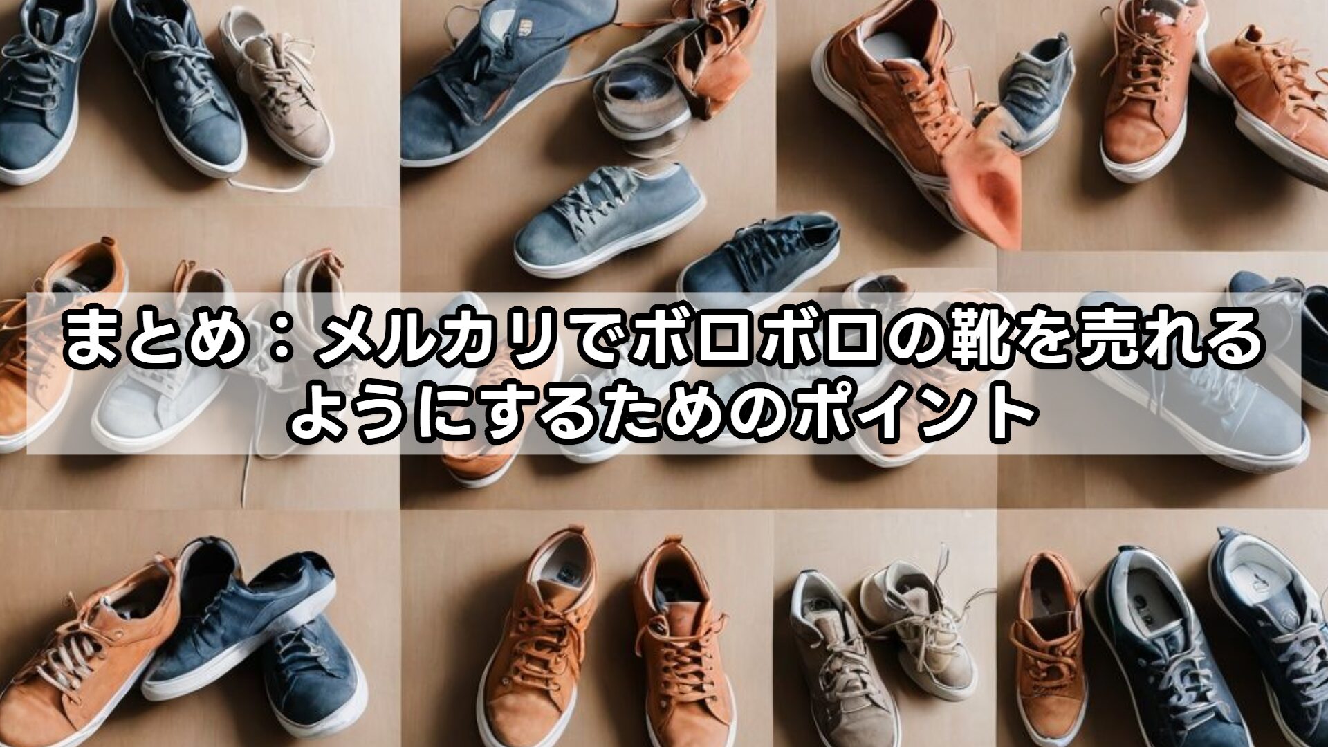 まとめ：メルカリでボロボロの靴を売れるようにするためのポイント