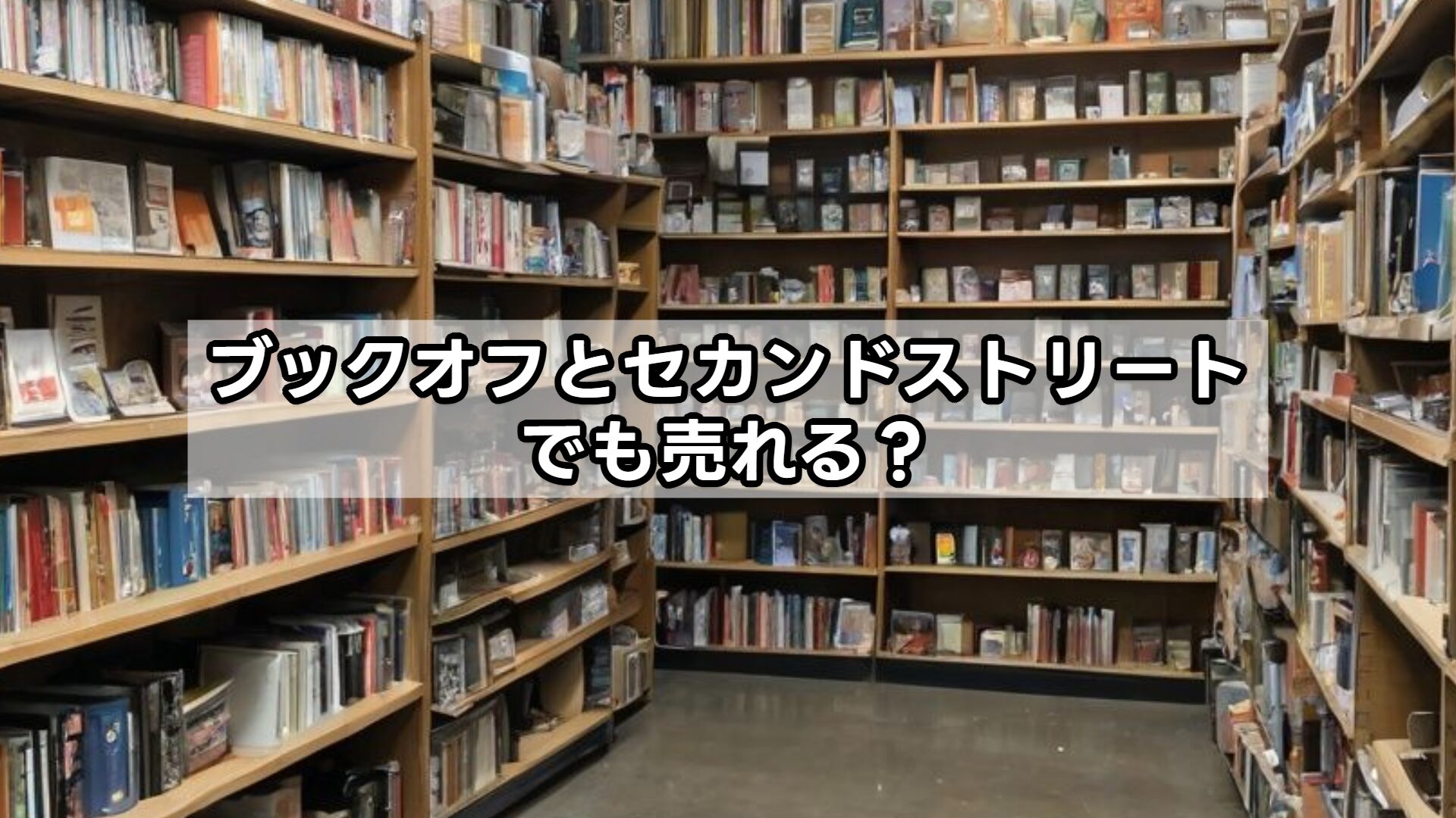 ブックオフとセカンドストリートでも売れる?