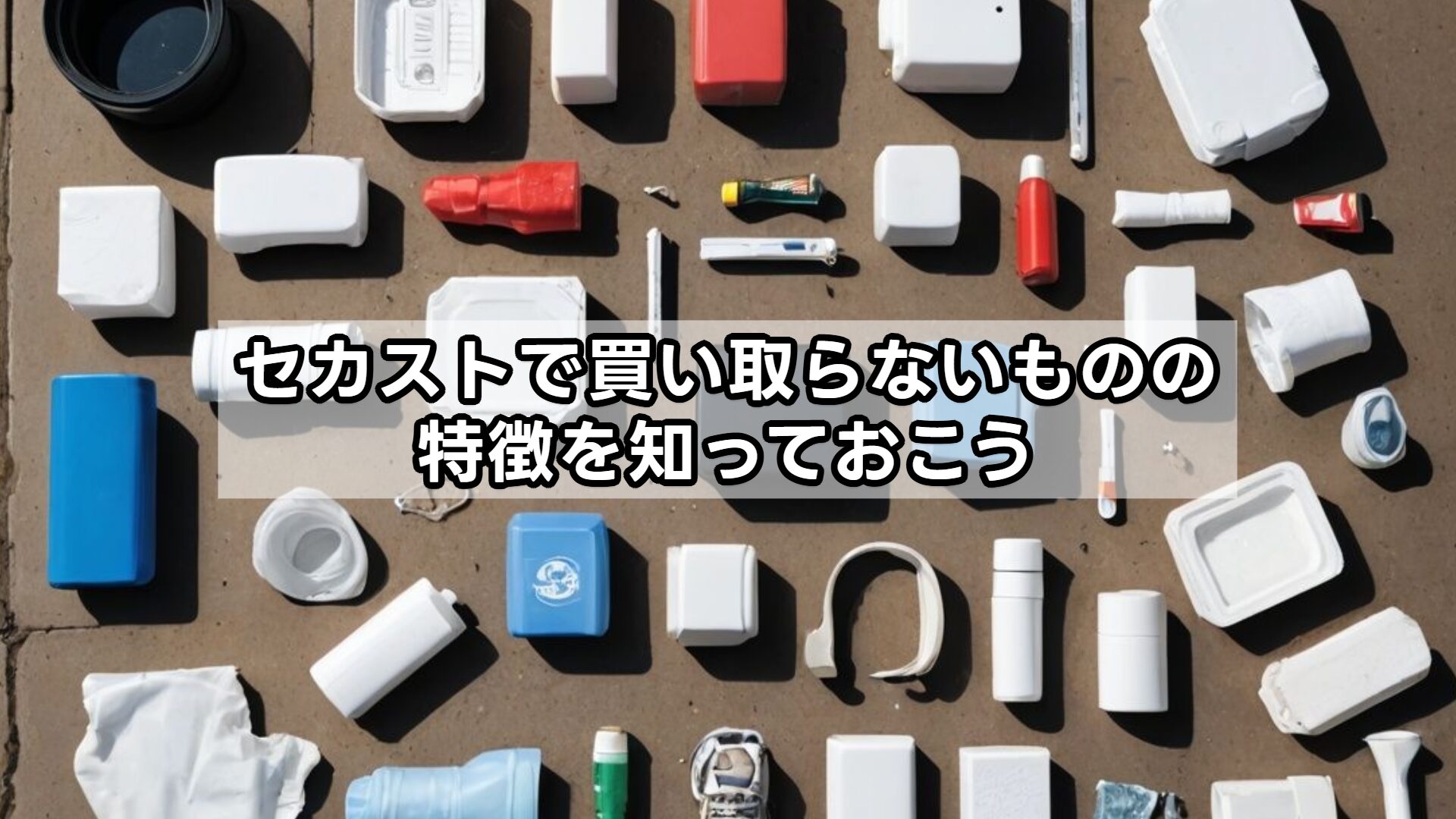 セカストで買い取らないものの特徴を知っておこう