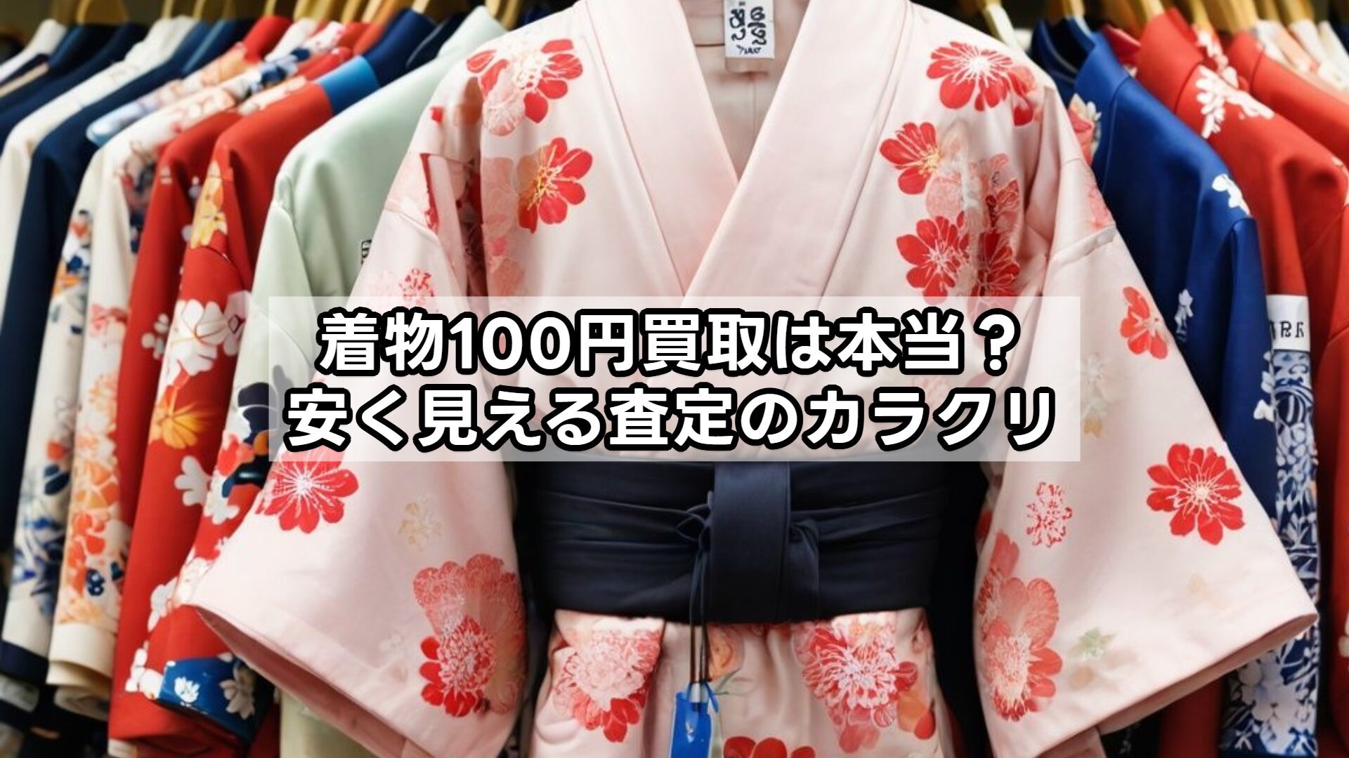 着物100円買取は本当?安く見える査定のカラクリ